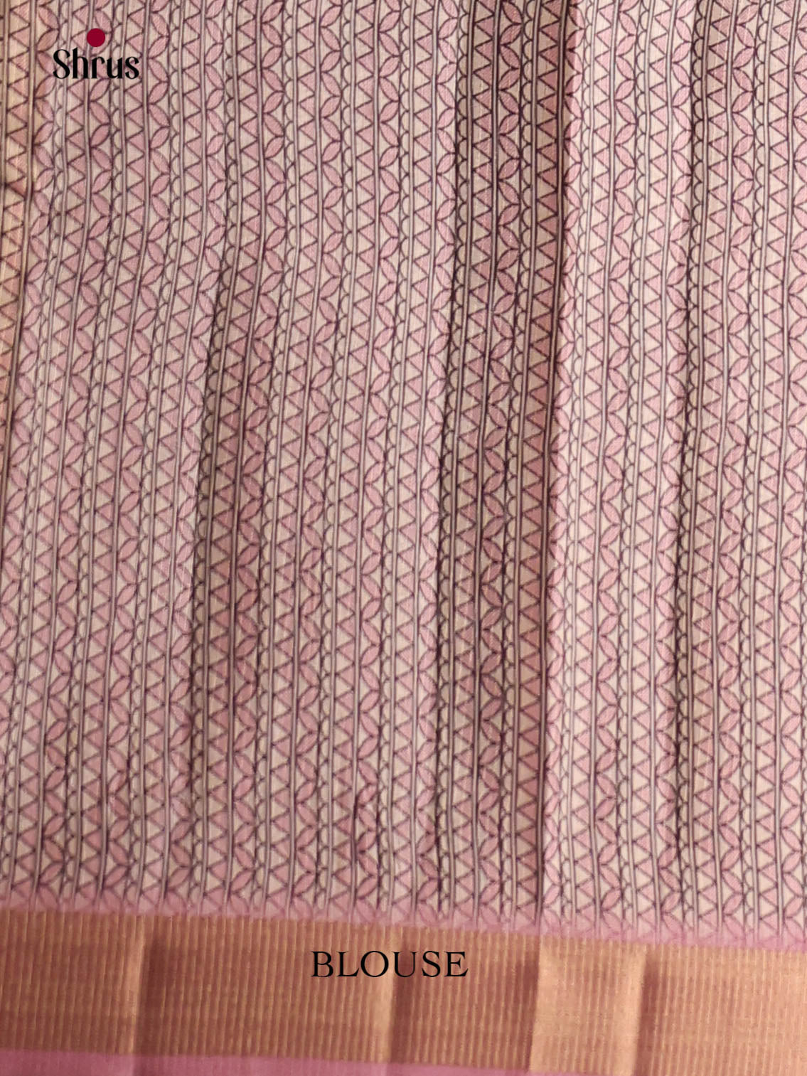 Cream & Purple - Moonga Silk Saree