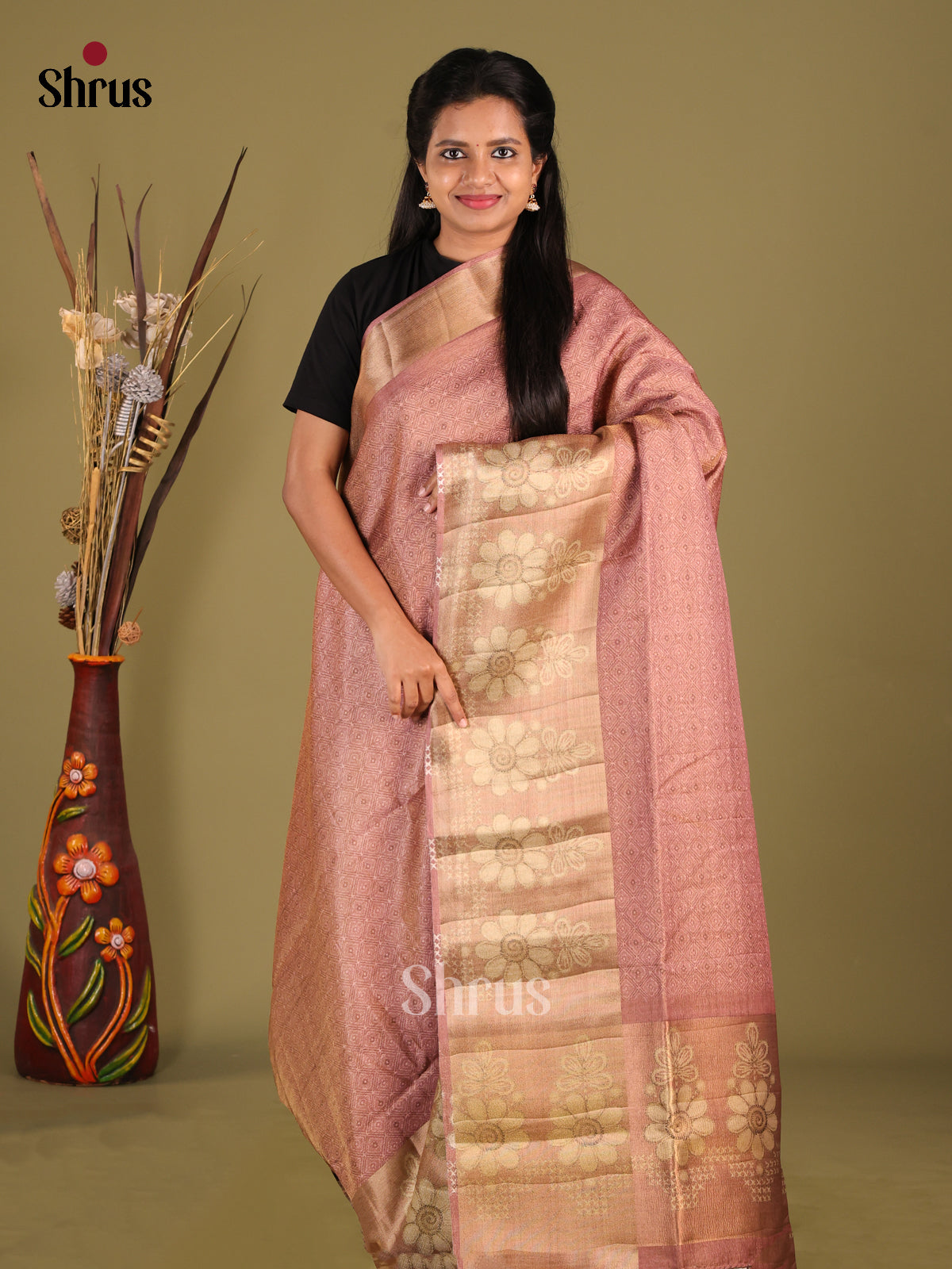 DHS28422 - Semi matka Saree