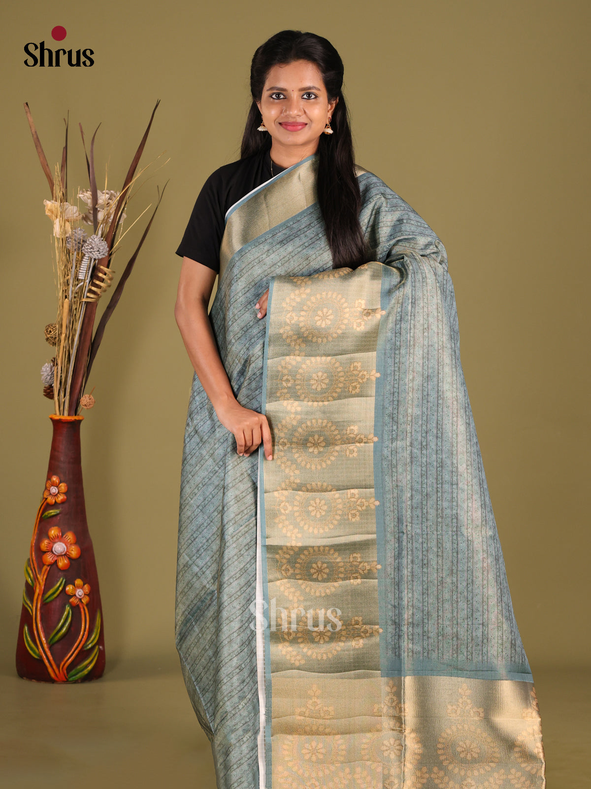 DHS28423 - Semi matka Saree