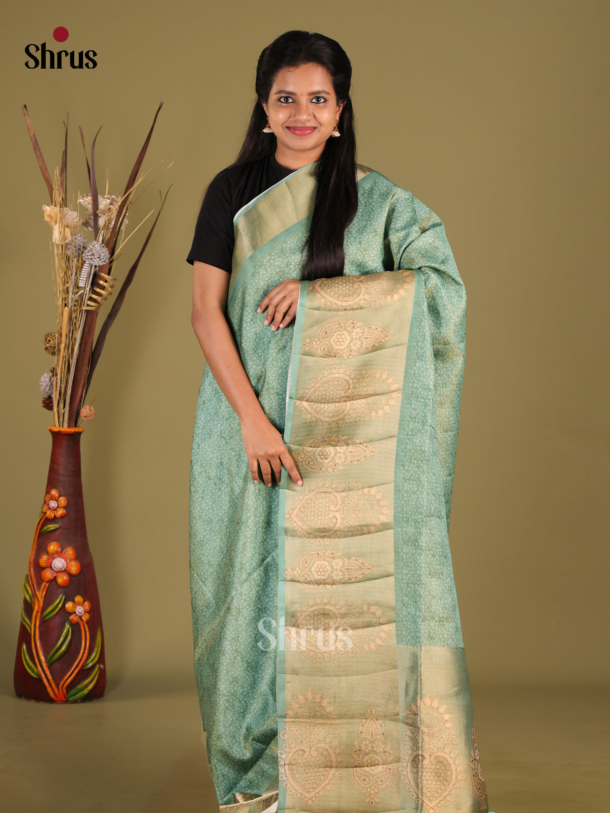 DHS28432 - Semi matka Saree