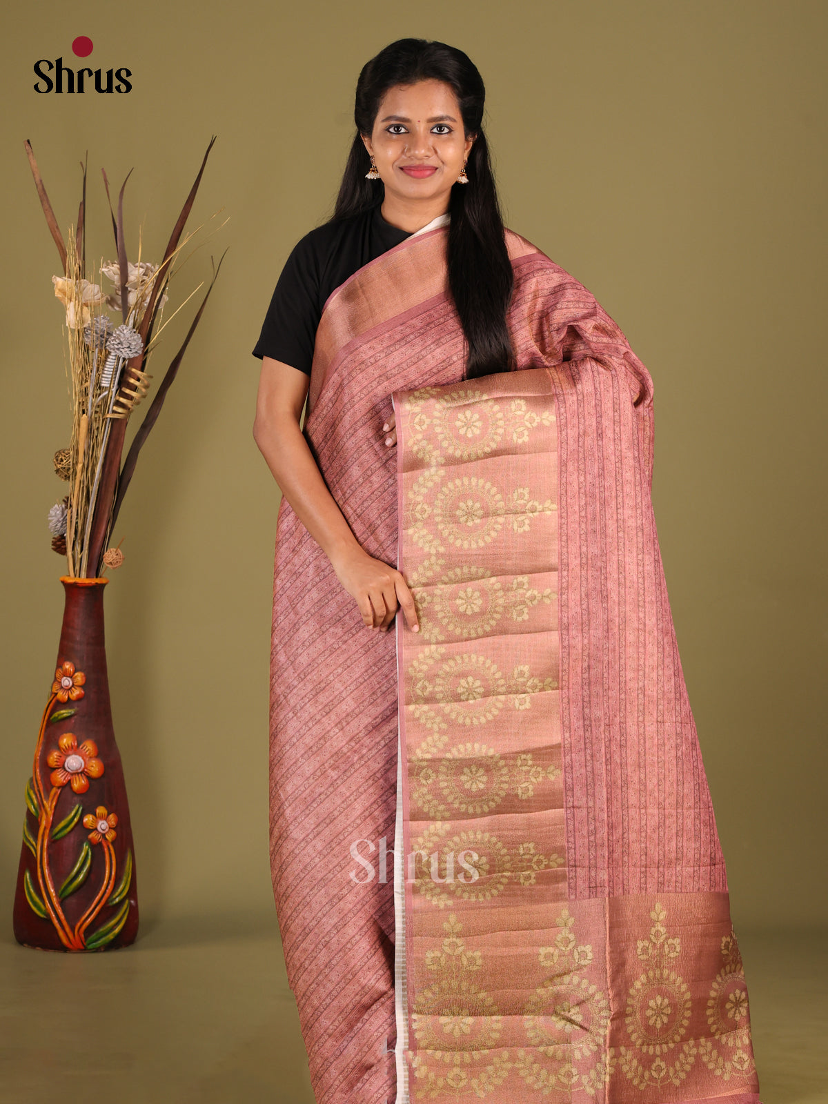 DHS28446 - Semi matka Saree