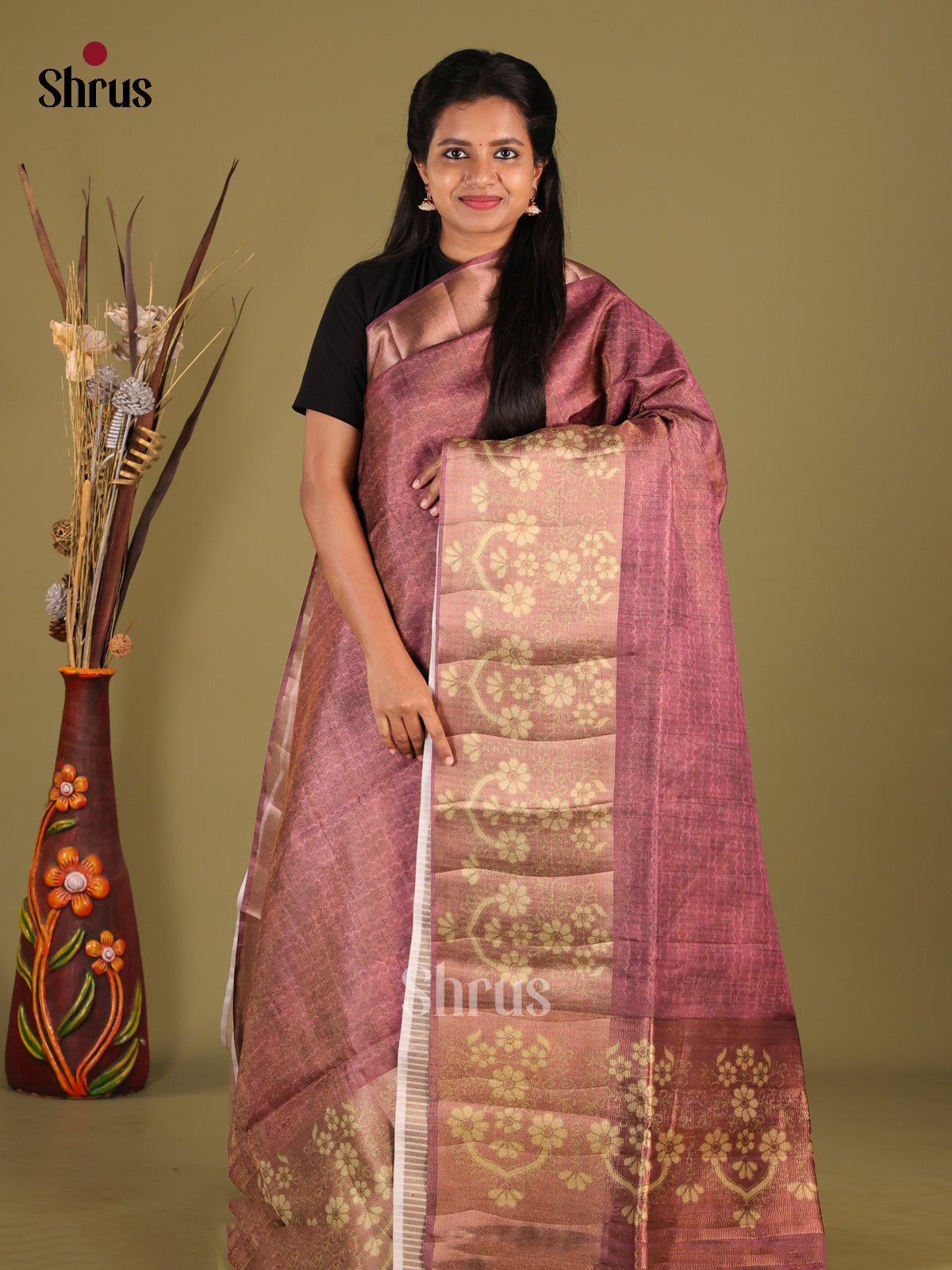 DHS28469 - Semi matka Saree