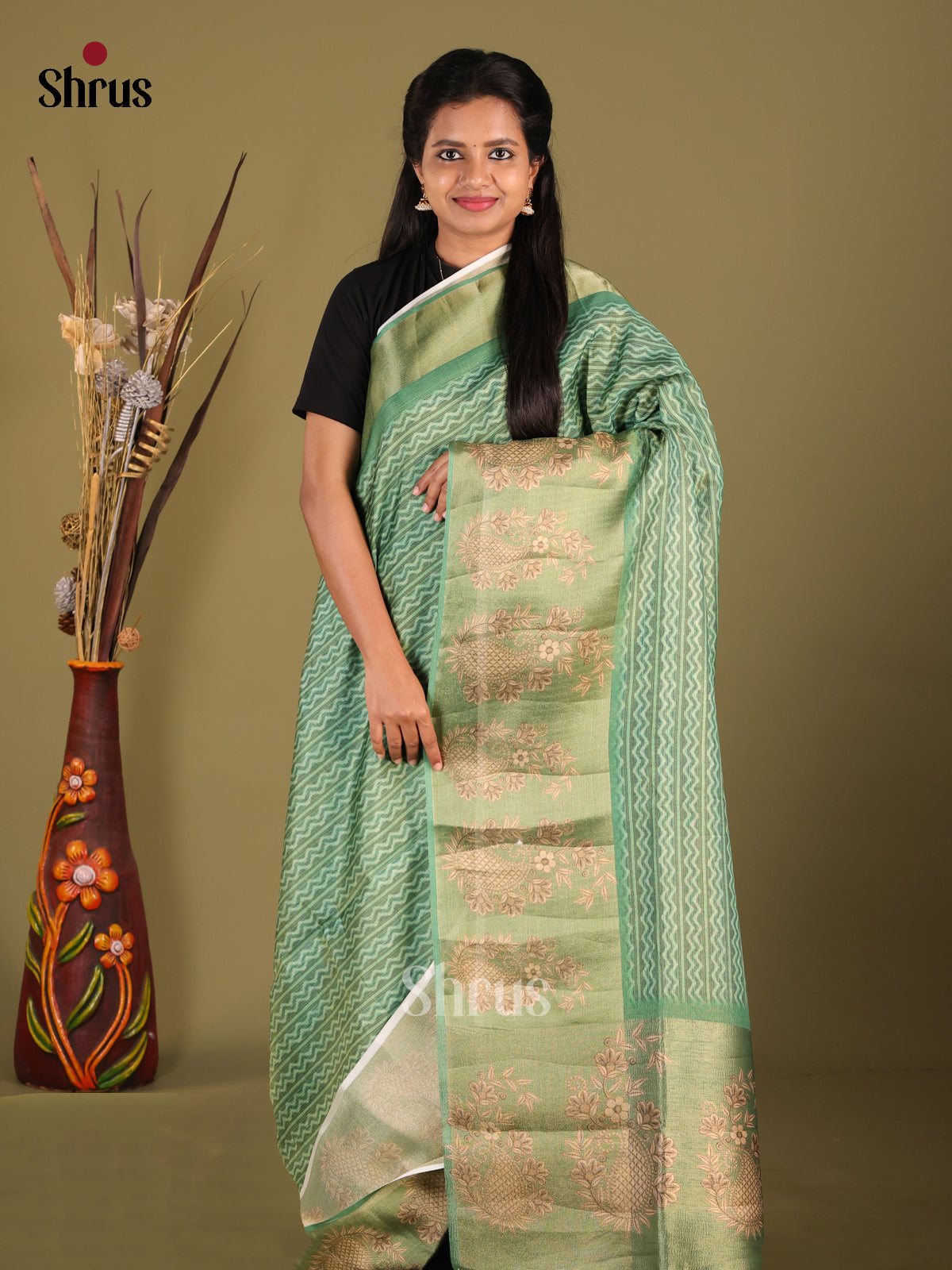 DHS28470 - Semi matka Saree