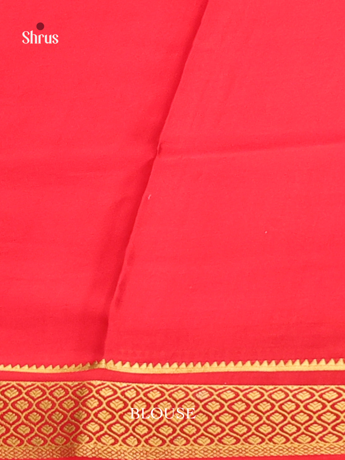 Vibrant Red Mysore Silk Saree With Zari Woven Striped Pallu 1