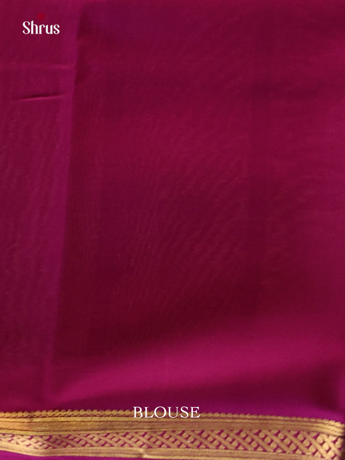 Cream & Purple - Mysore Silk Saree - Shop on Shrus.com