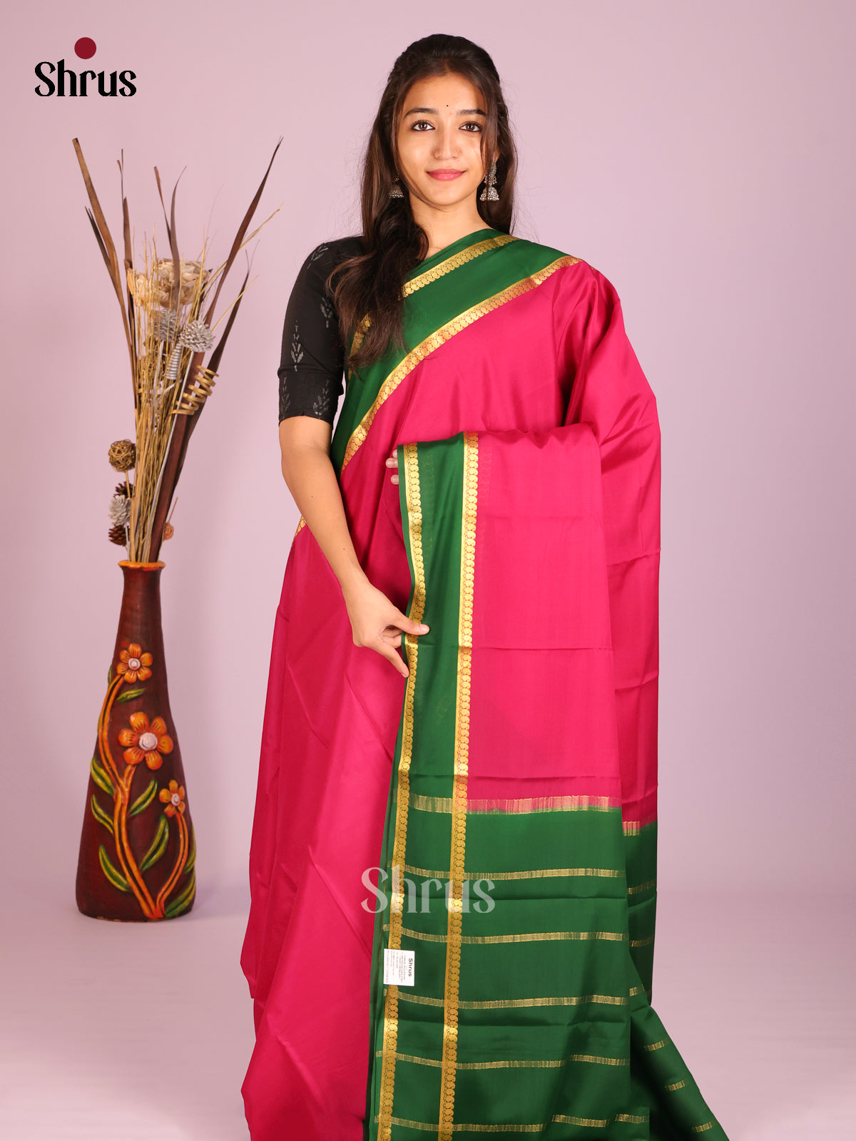 DHS28498 - Mysore Silk Saree - Shop on Shrus.com