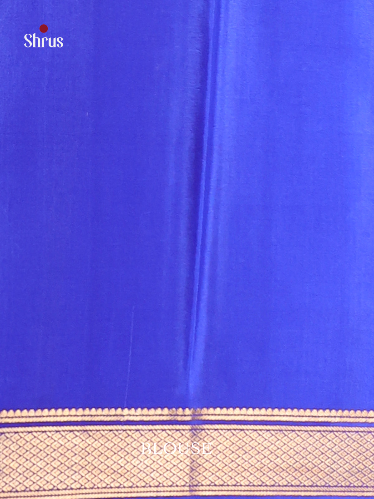 Red & Blue - Mysore Silk Saree