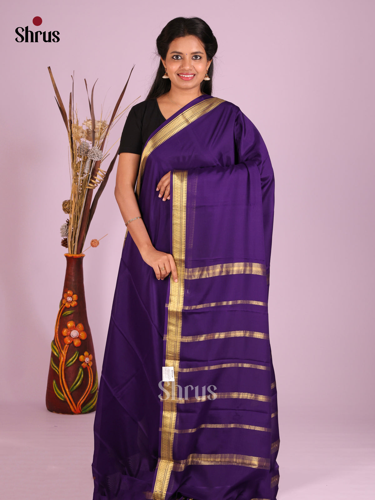DHS28505 - Mysore Silk Saree - Shop on Shrus.com
