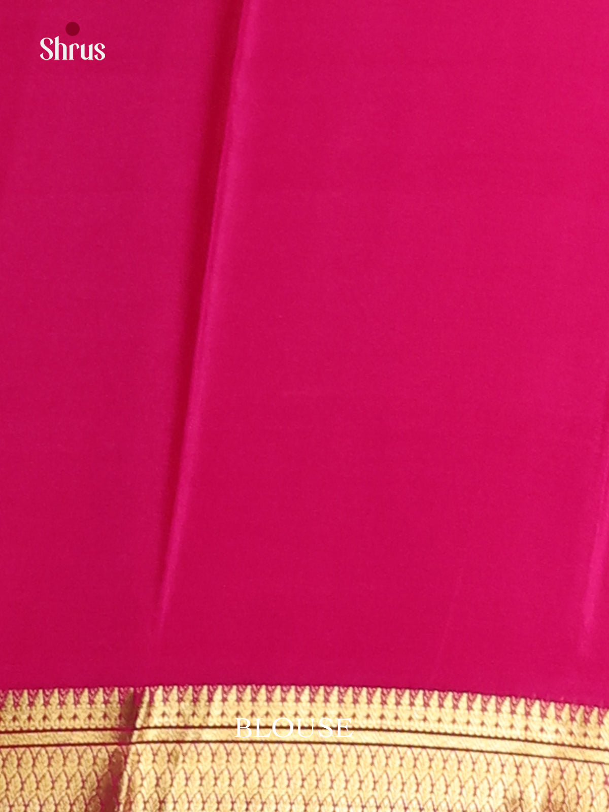 Pink (Single Tone) - Mysore Silk Saree - Shop on Shrus.com