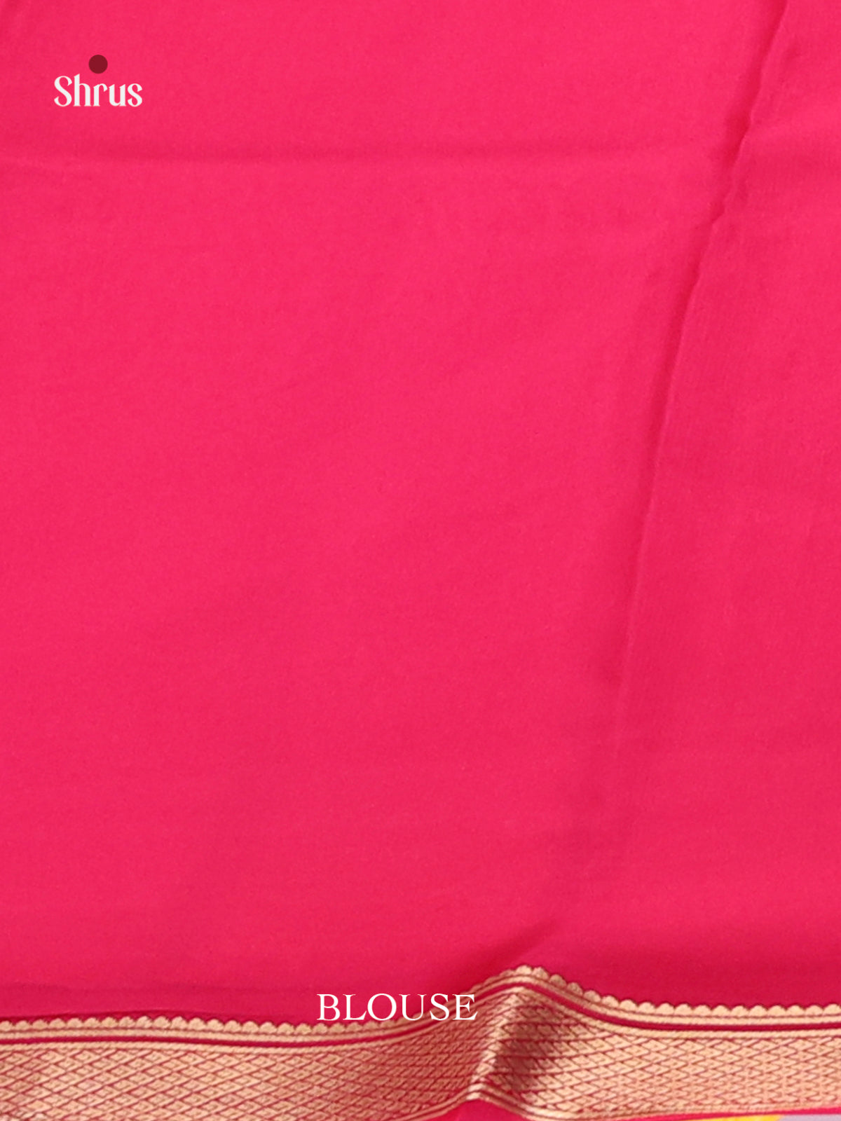 Cream & Pink- Mysore Silk Saree - Shop on Shrus.com
