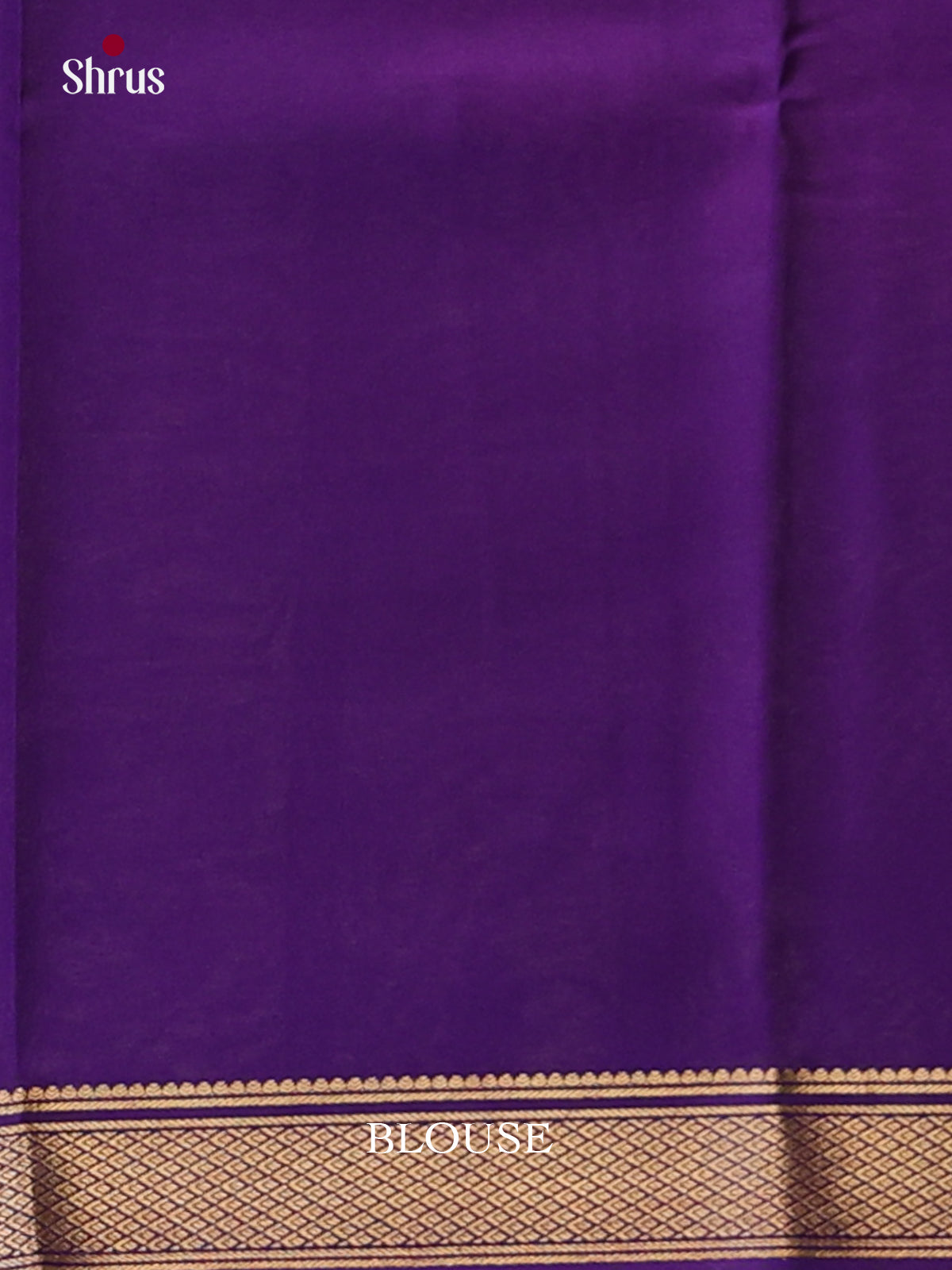 Parrot Green & Violet- Mysore Silk Saree - Shop on Shrus.com
