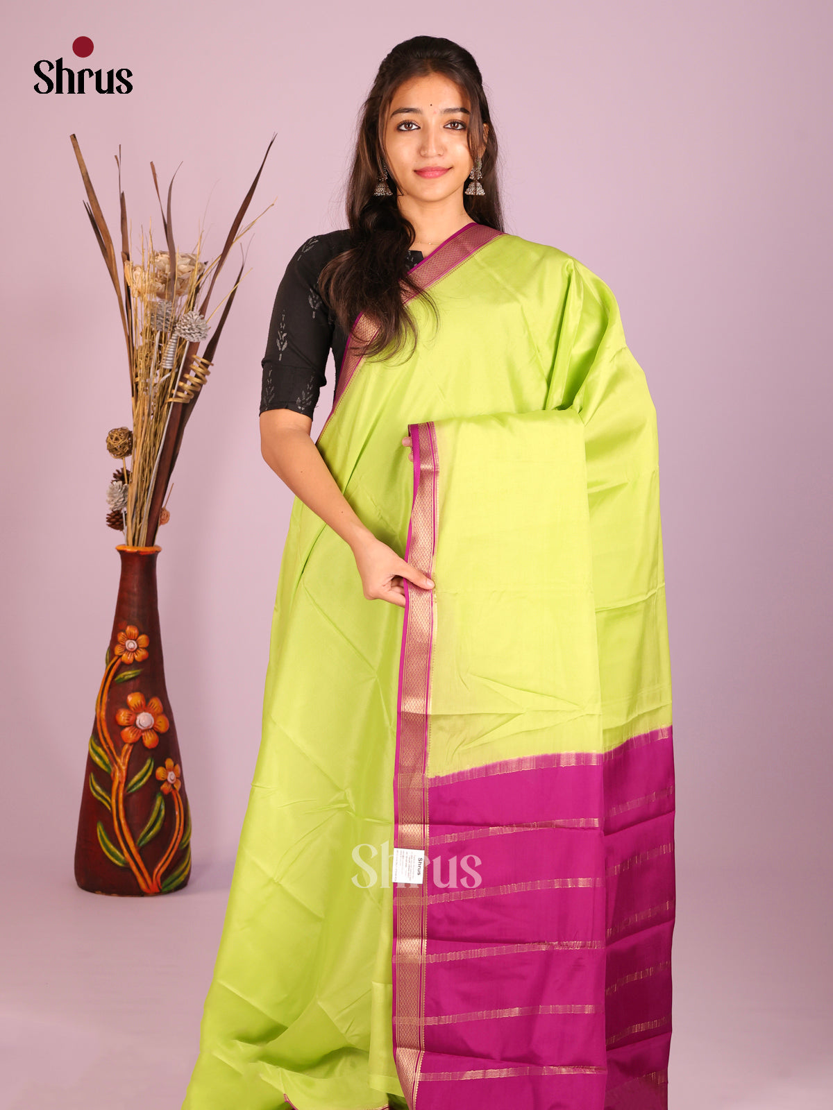DHS28514 - Mysore Silk Saree - Shop on Shrus.com