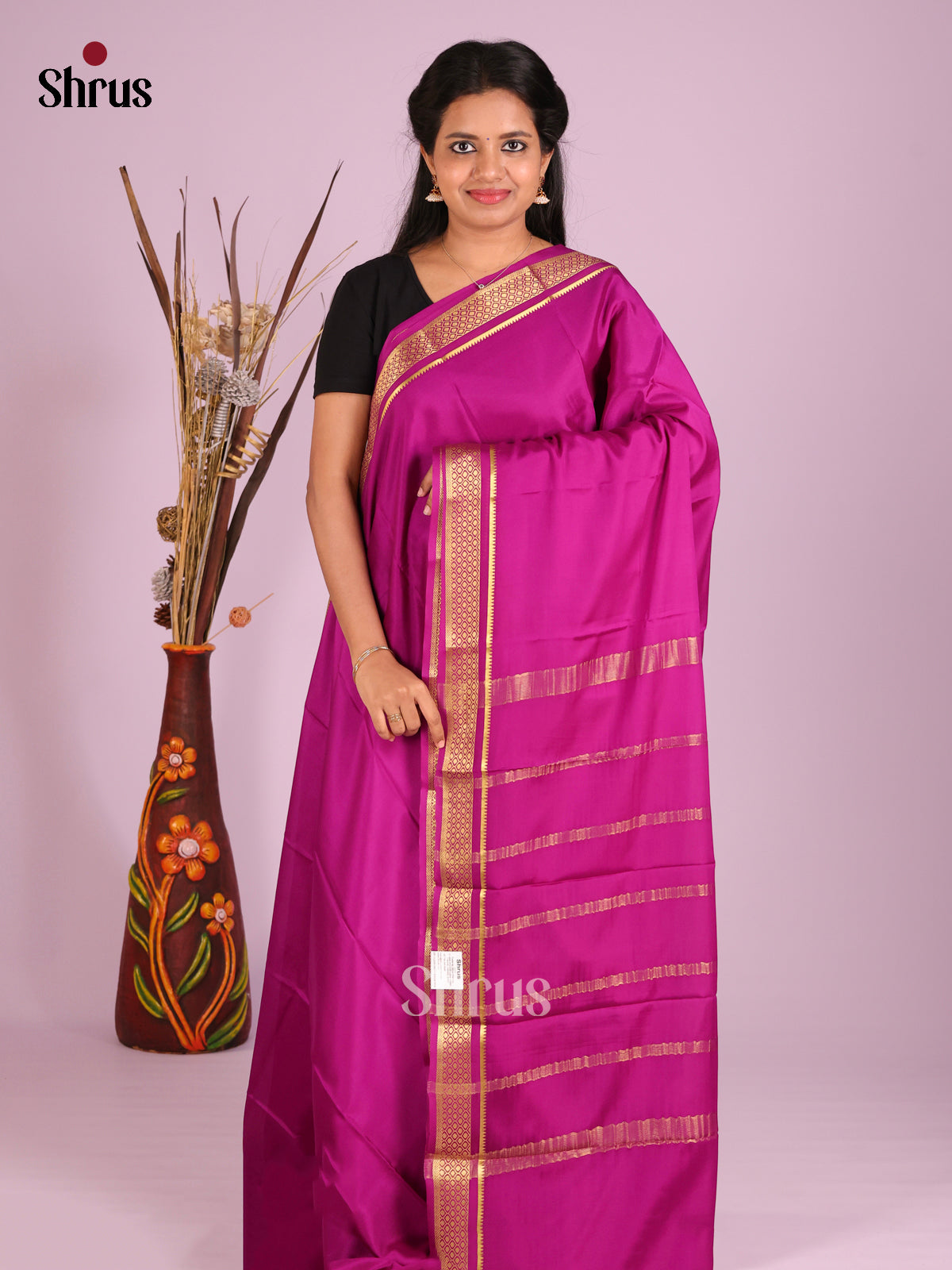 DHS28529 - Mysore Silk Saree - Shop on Shrus.com