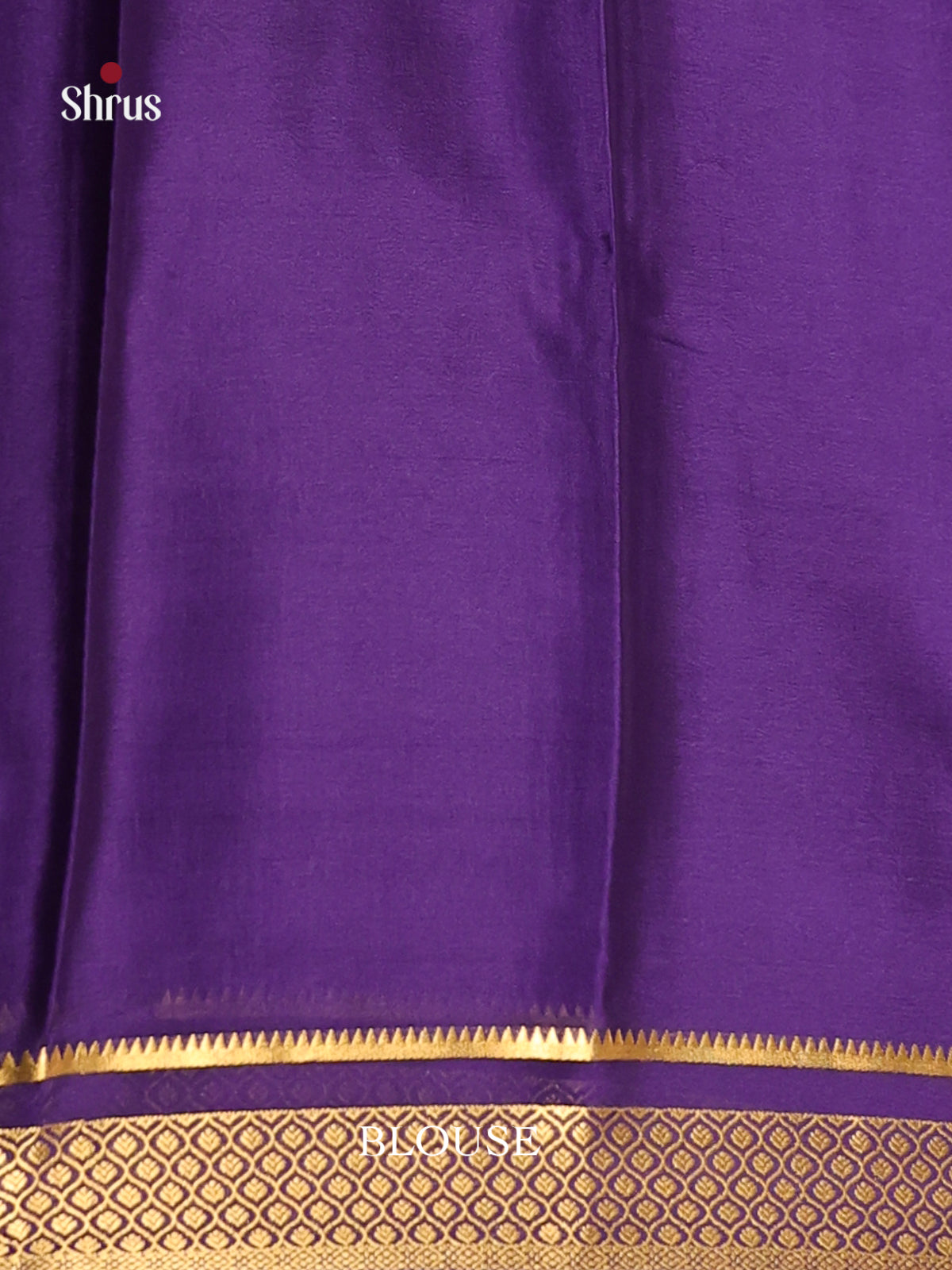 Violet(Single Tone)- Mysore Silk Saree - Shop on Shrus.com