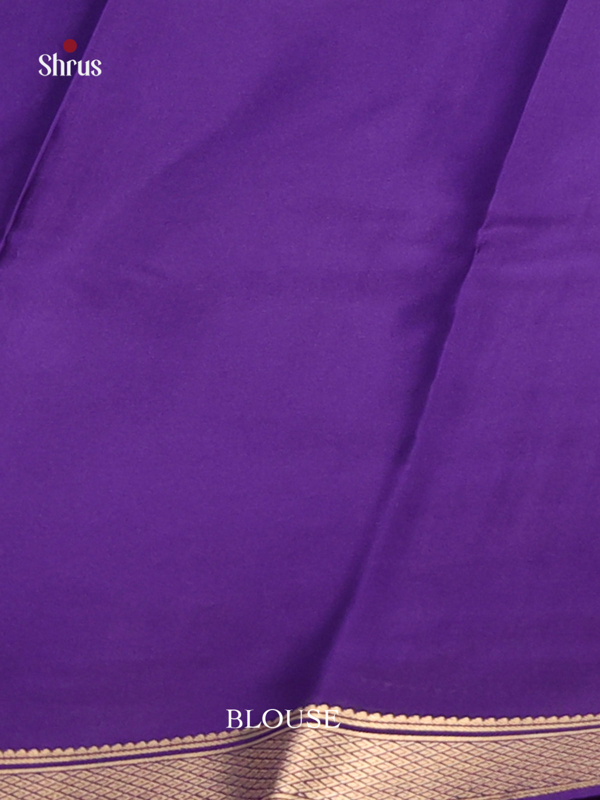 Pastel Blue & Violet - Mysore Silk Saree - Shop on Shrus.com
