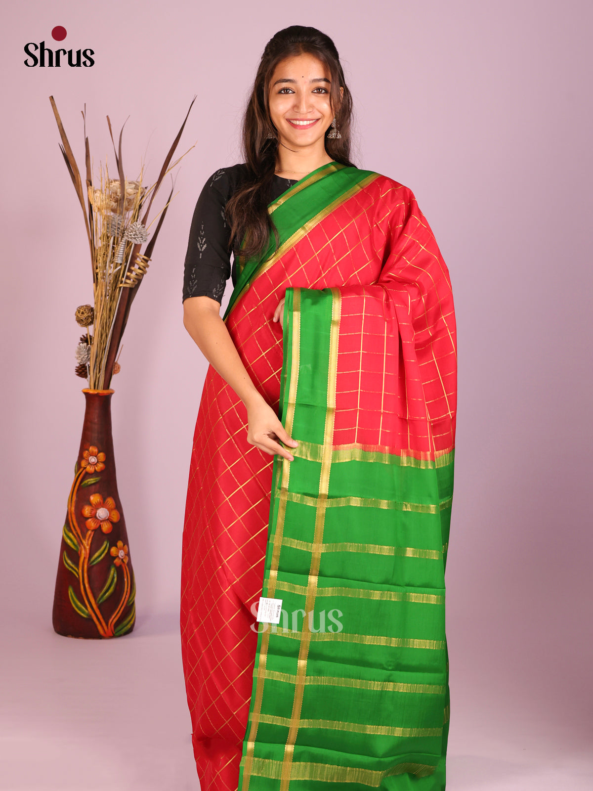 DHS28569 - Mysore Silk Saree - Shop on Shrus.com