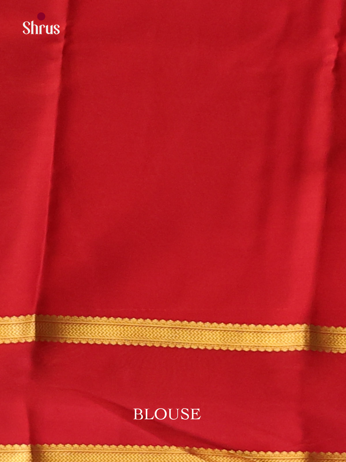 Sky Blue & Red - Mysore Silk Saree - Shop on Shrus.com