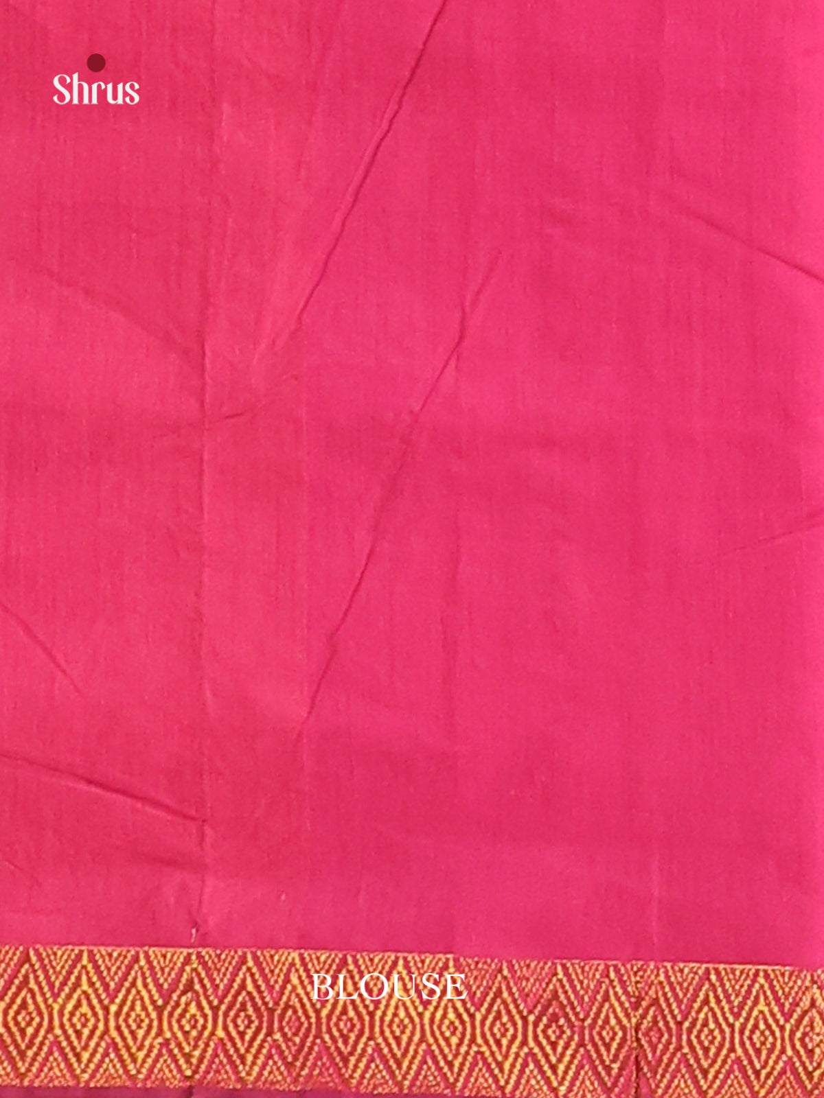 Blue & Pink - Semi Maheshwari Saree