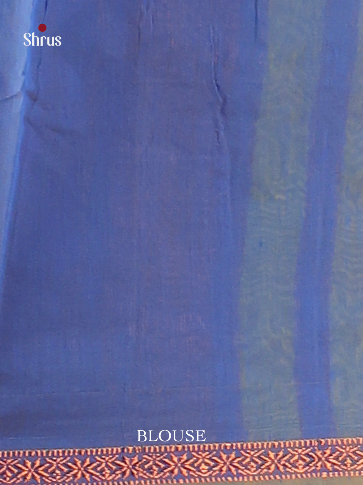 Yellow & Blue - Semi Maheshwari Saree