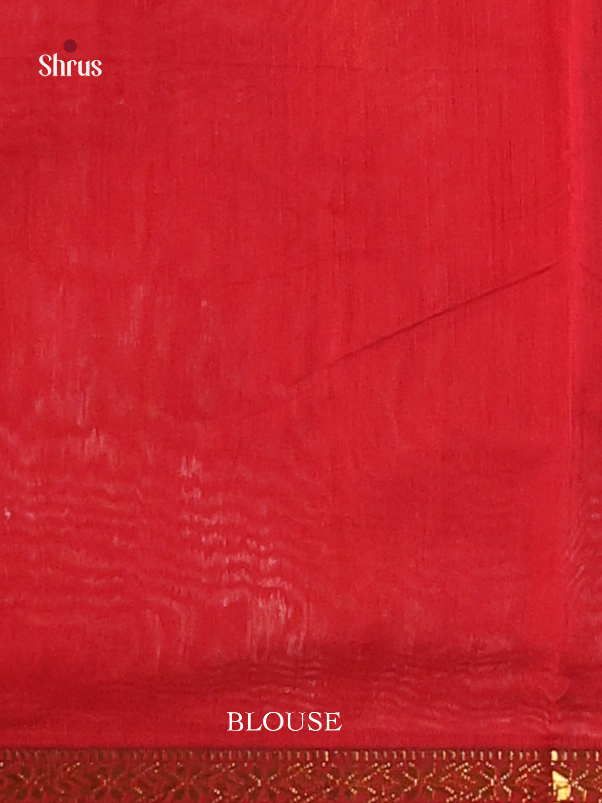 Green & Red - Semi Maheshwari Saree - Shop on Shrus.com