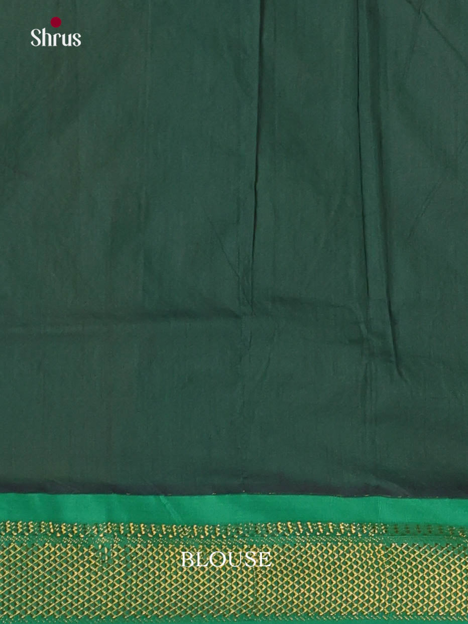 Mustard & Green - Kalyani Cotton Saree - Shop on Shrus.com