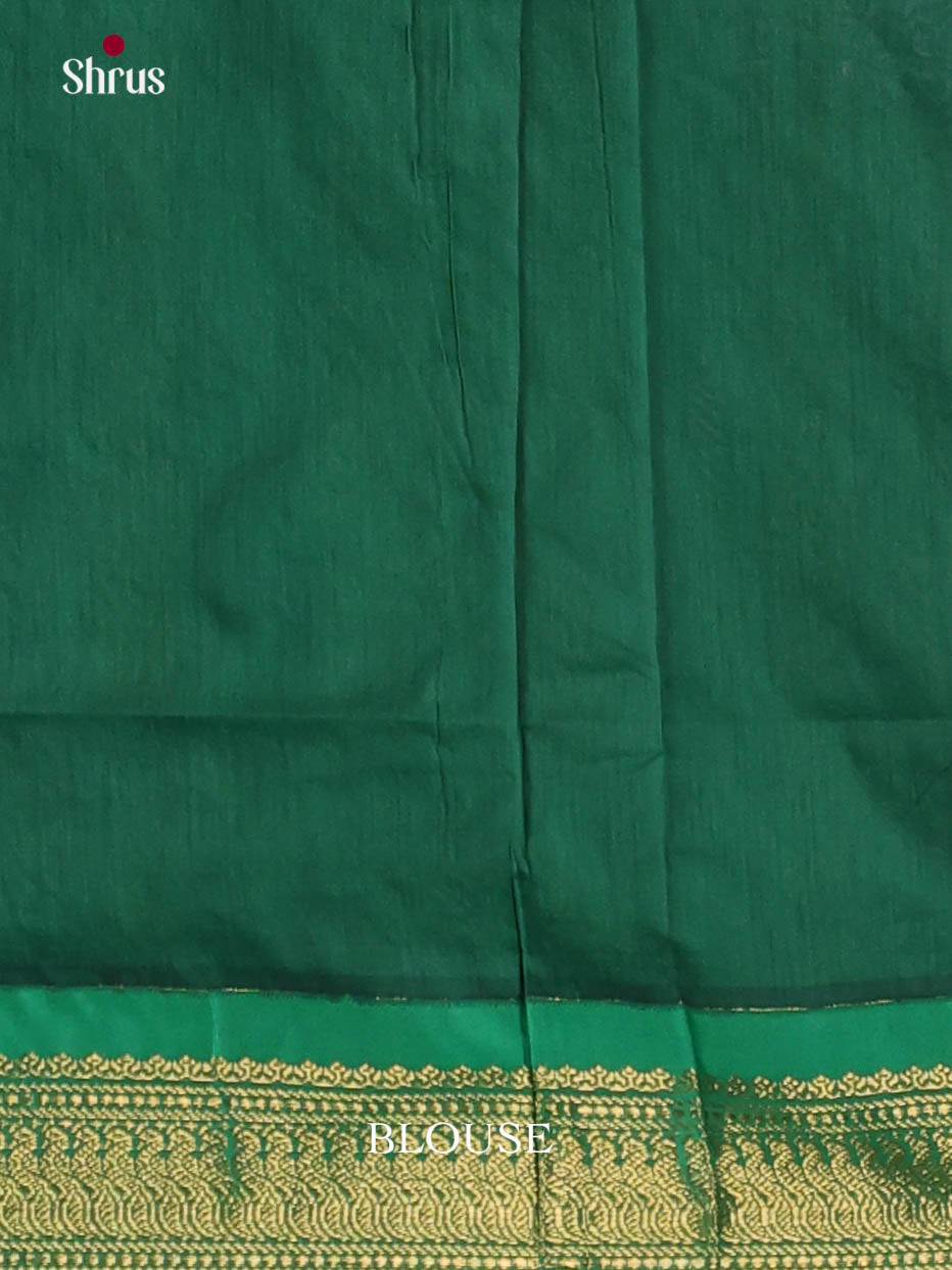 Mustard & Green - Kalyani Cotton Saree - Shop on Shrus.com