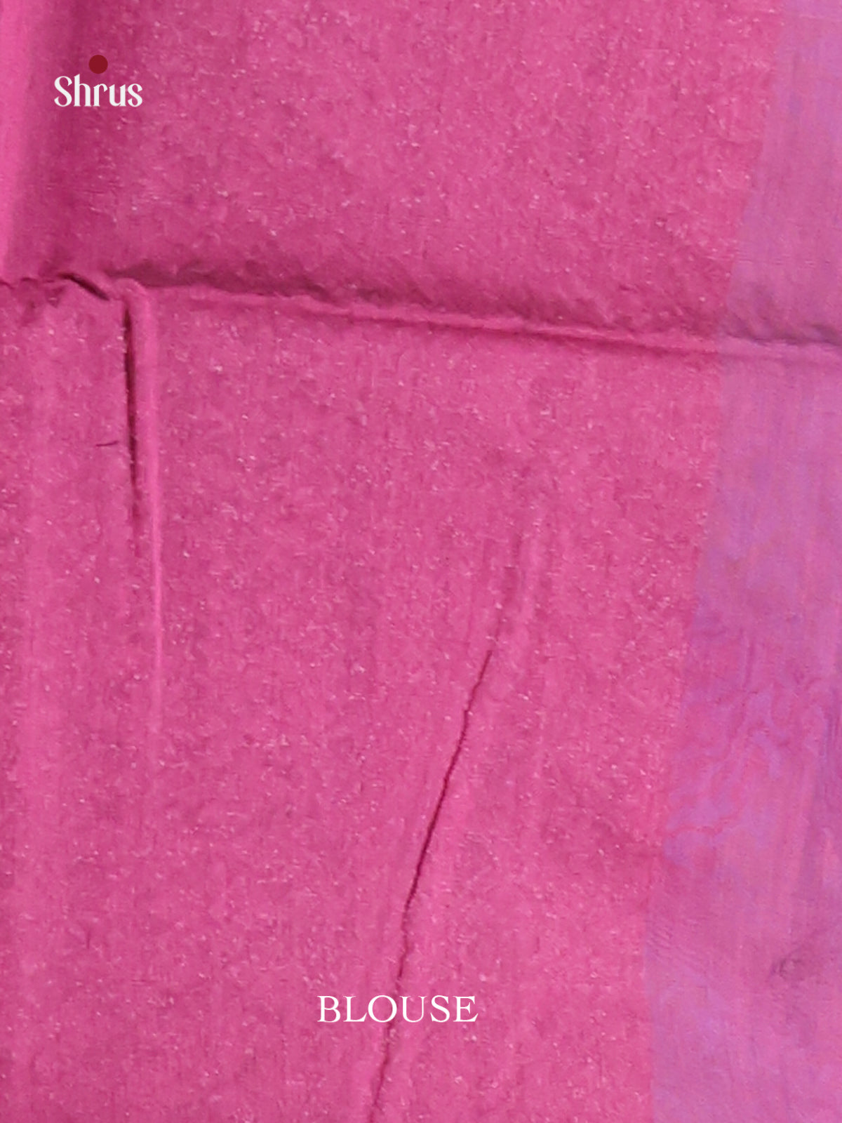 Blue & Maroon - Semi Silkcotton Saree