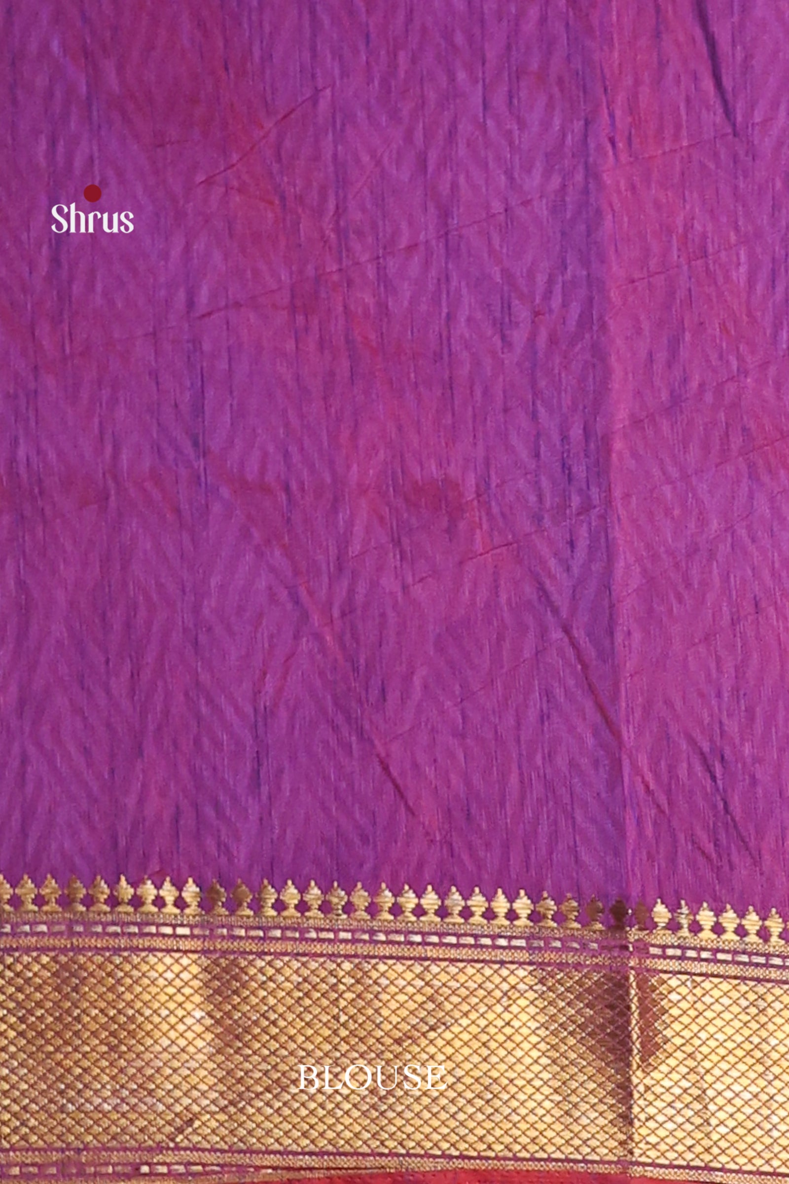 Pink & Purple - Semi Patola Saree