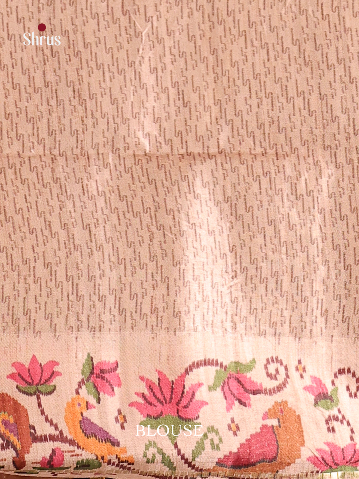 Green & Cream - Moonga Silk Saree