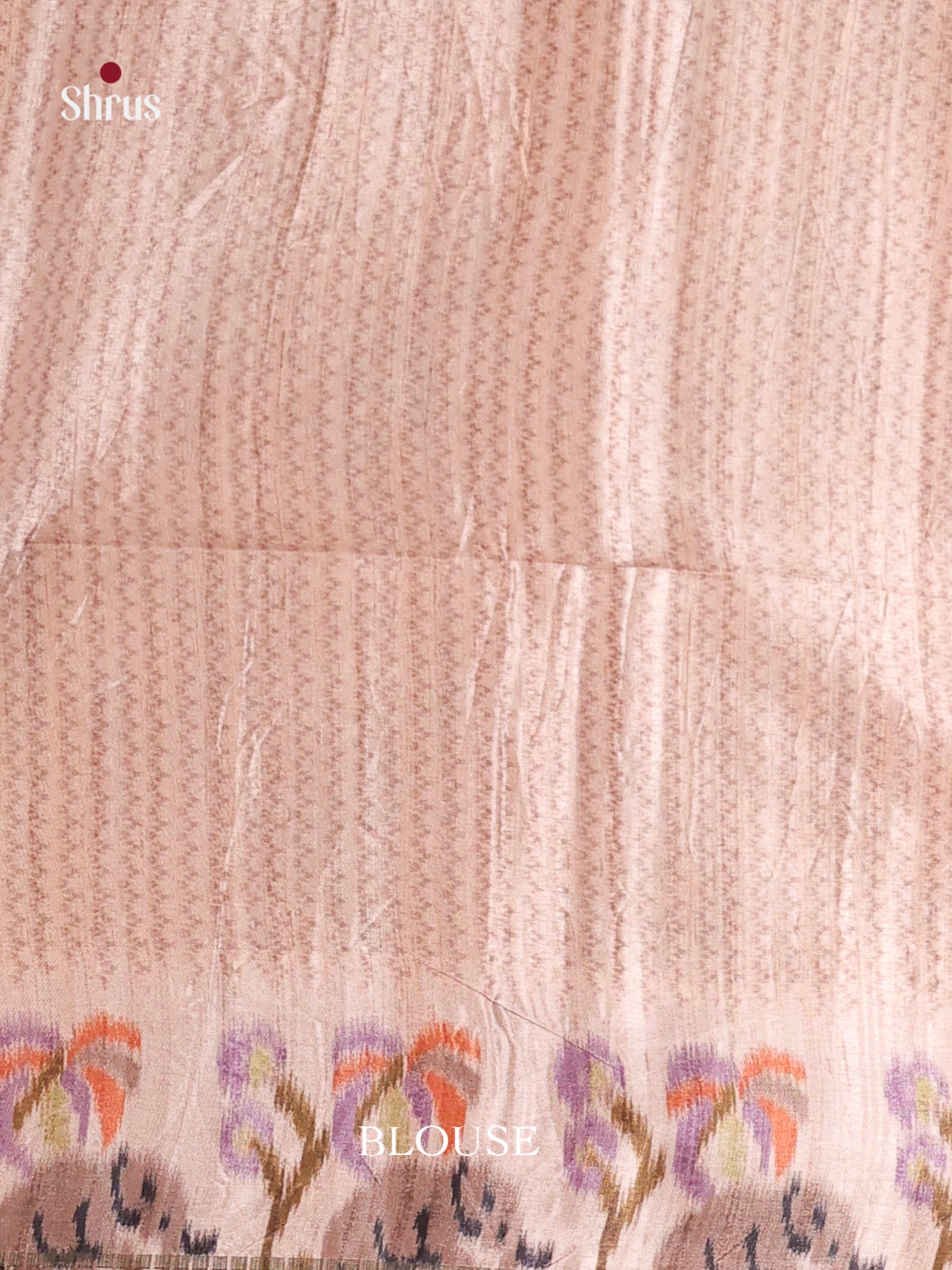 Grey & Cream - Moonga Silk Saree