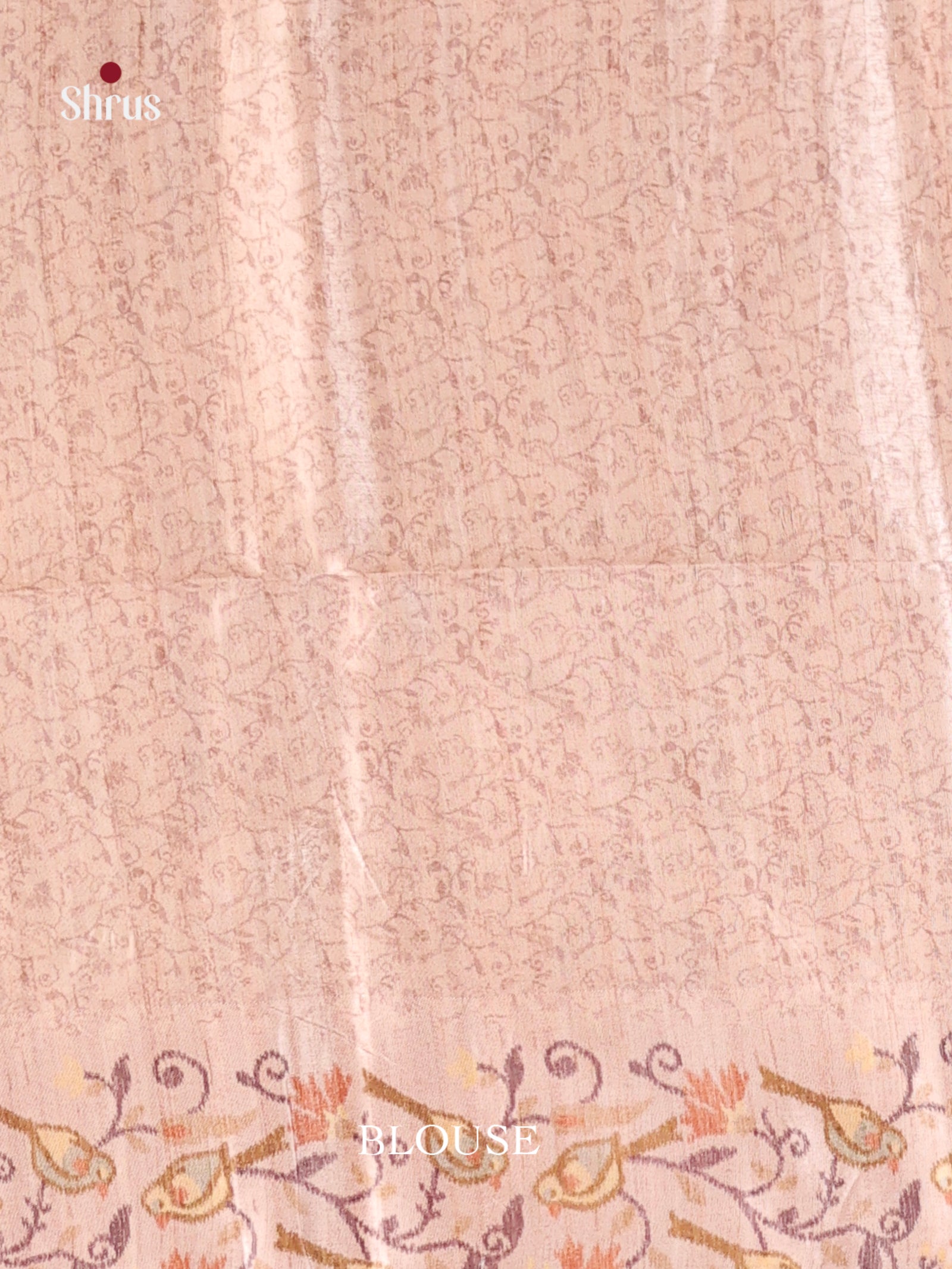 dark Mustard & Cream - Moonga Silk Saree