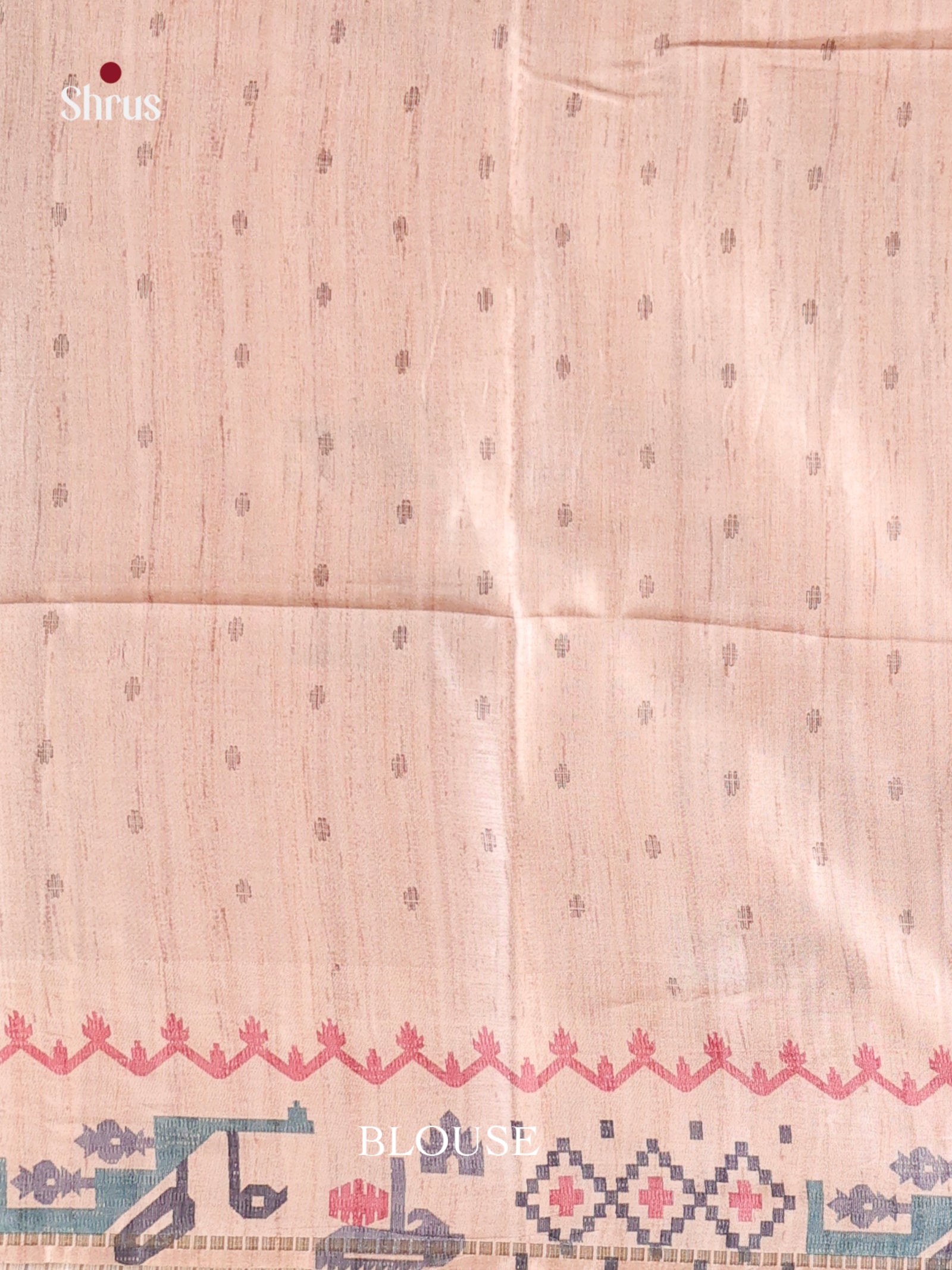 Grey & Cream - Moonga Silk Saree