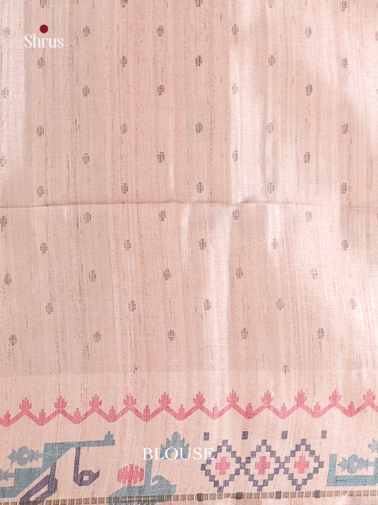 Blue & Cream- Moonga Silk Saree