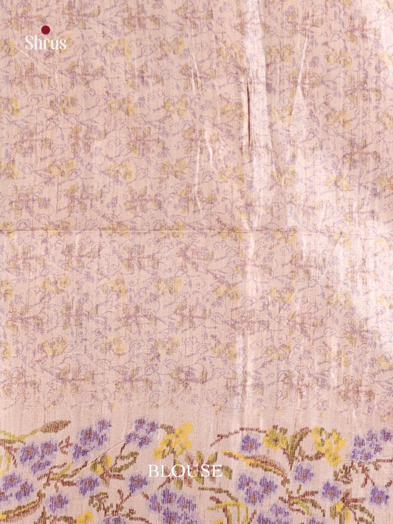 Purple & Cream- Moonga Silk Saree