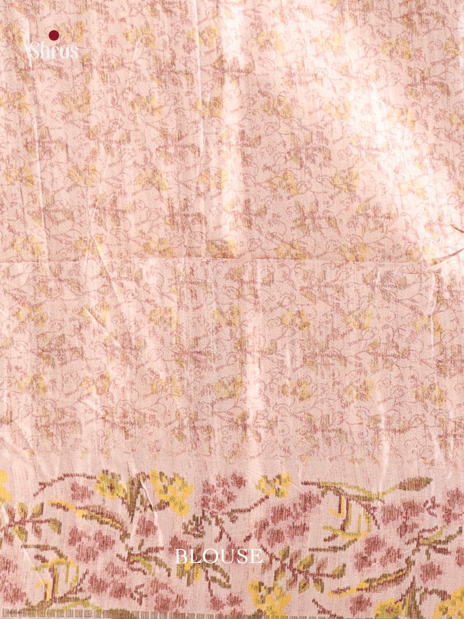 Brown & Cream- Moonga Silk Saree