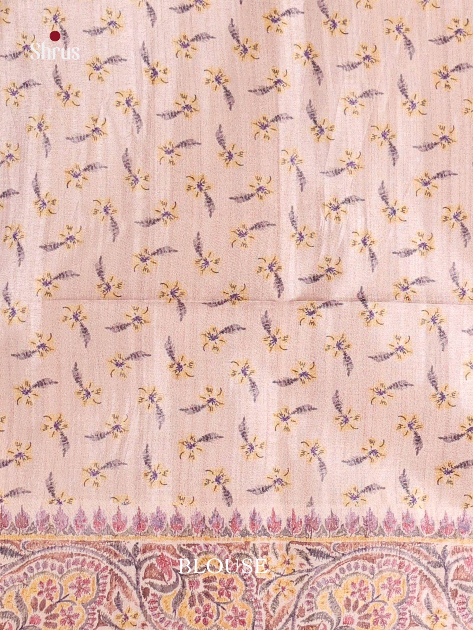 Maroon & Cream - Moonga Silk Saree