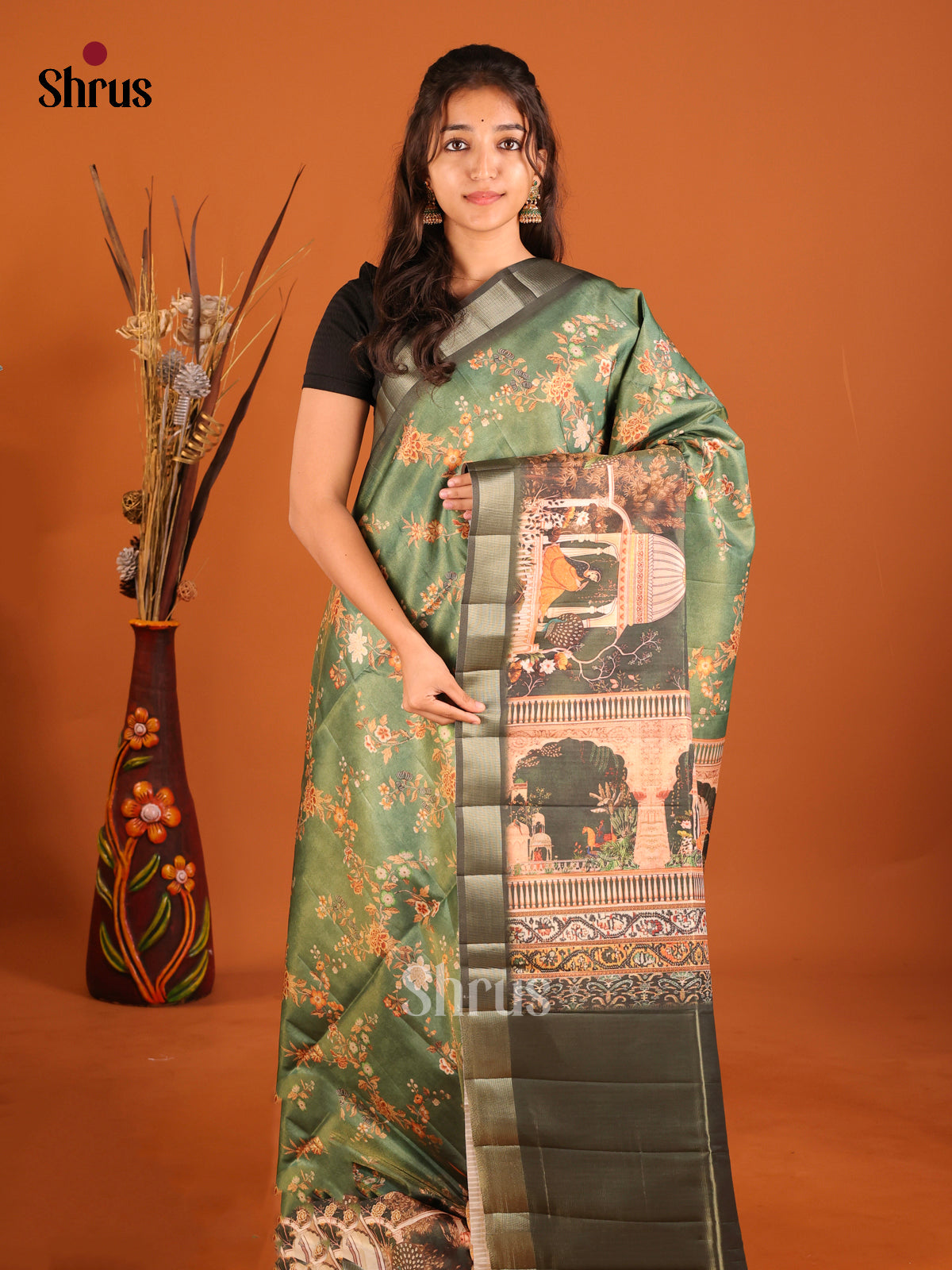 DHS30122 - Semi matka Saree
