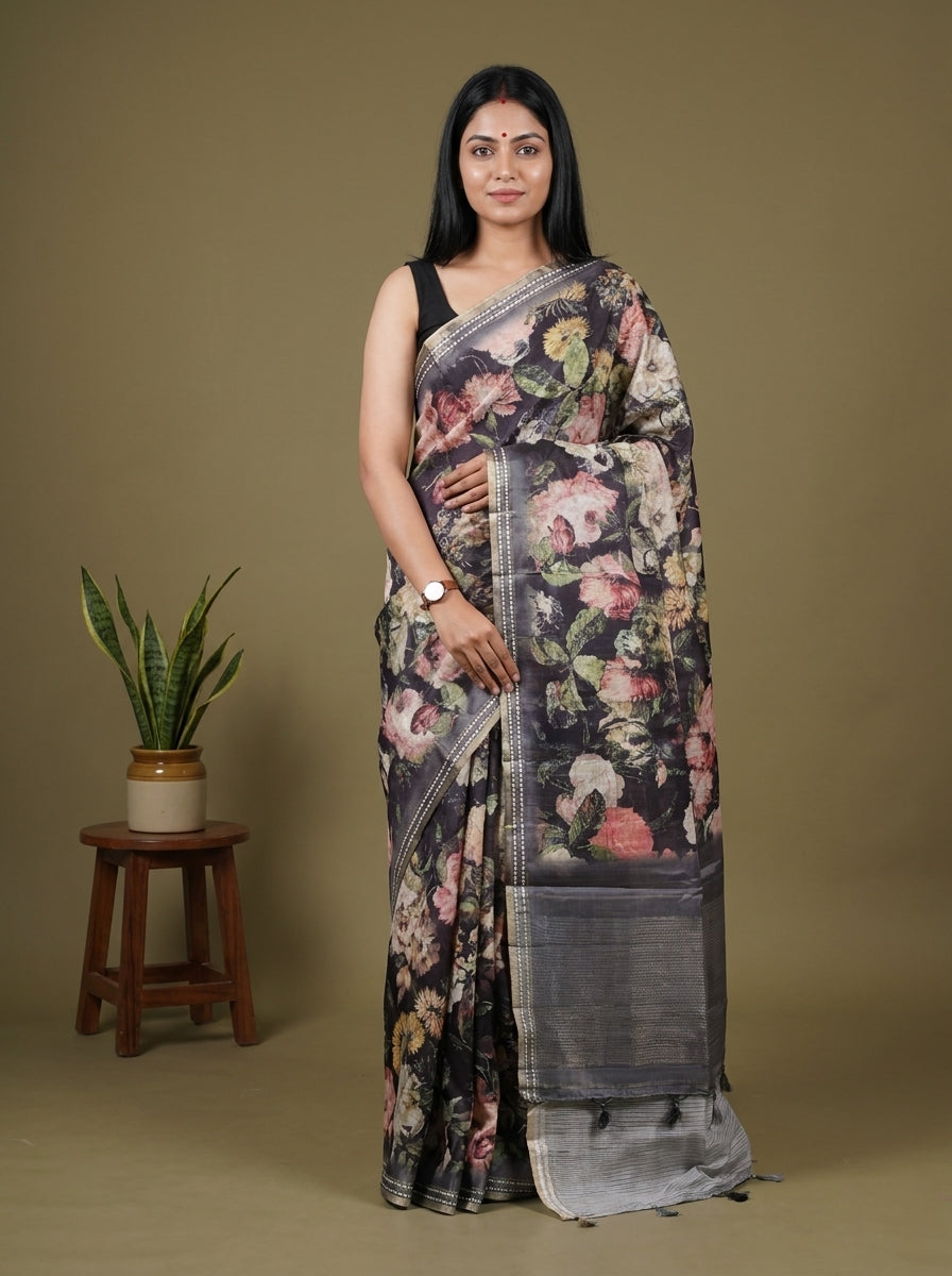 DHS30143 - Semi matka Saree