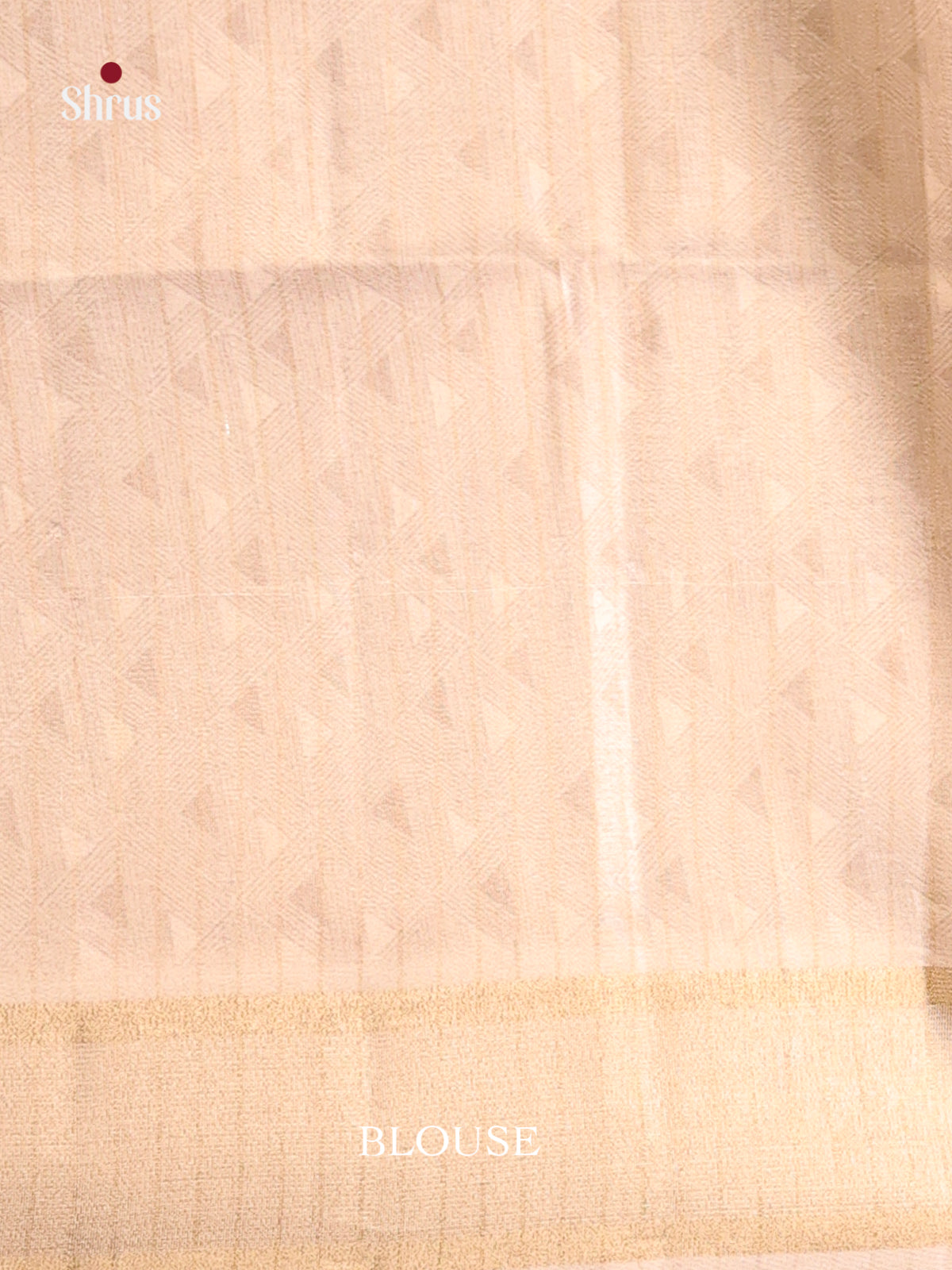 Purple & Cream - Semi matka Saree