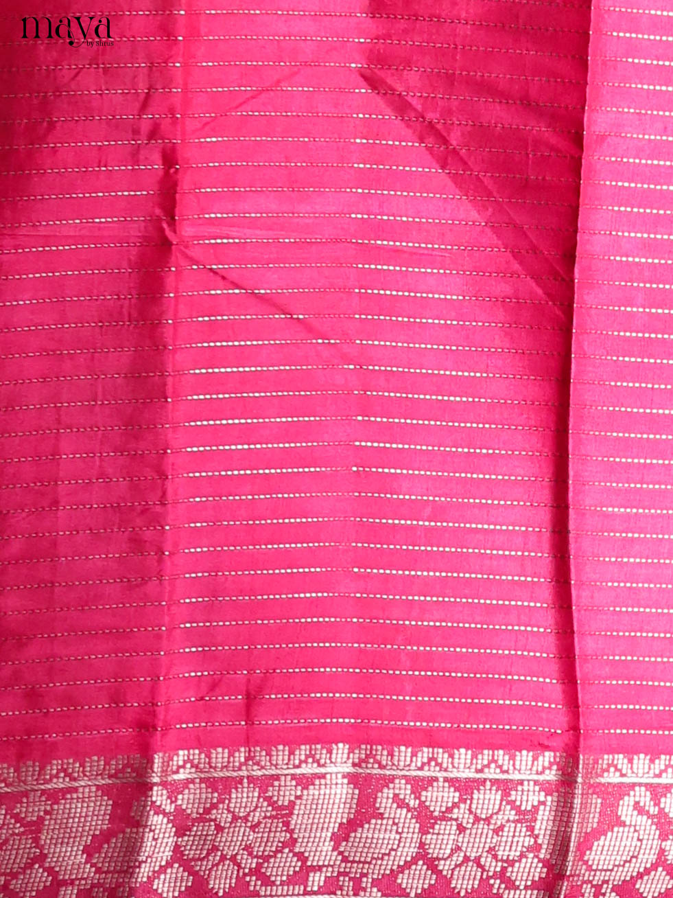 Yellow & Pink- Semi Tussar Saree