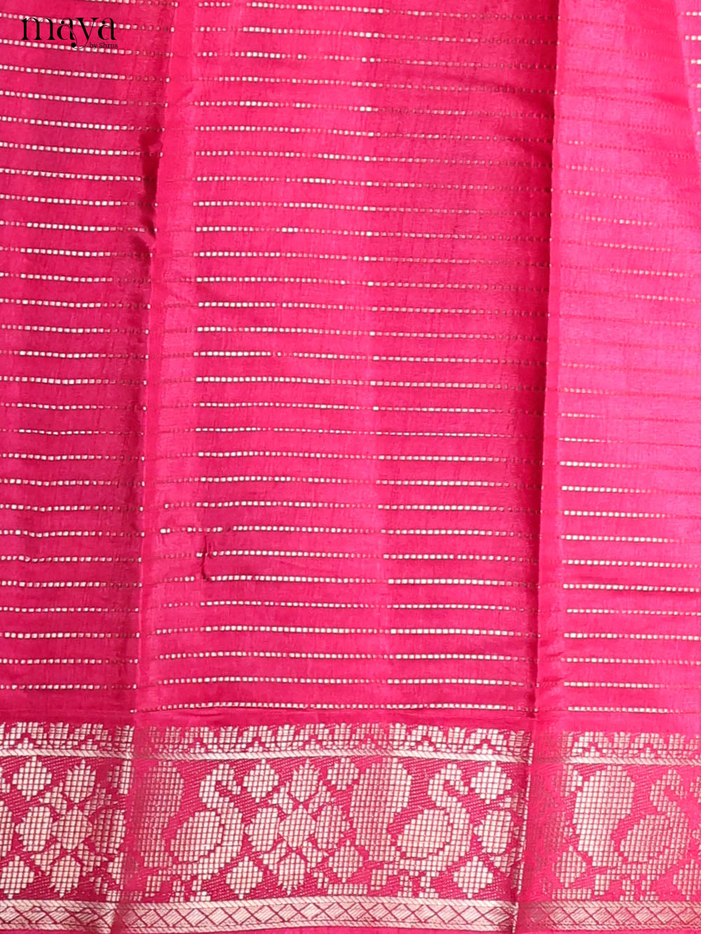 Green & Pink - Semi Tussar Saree