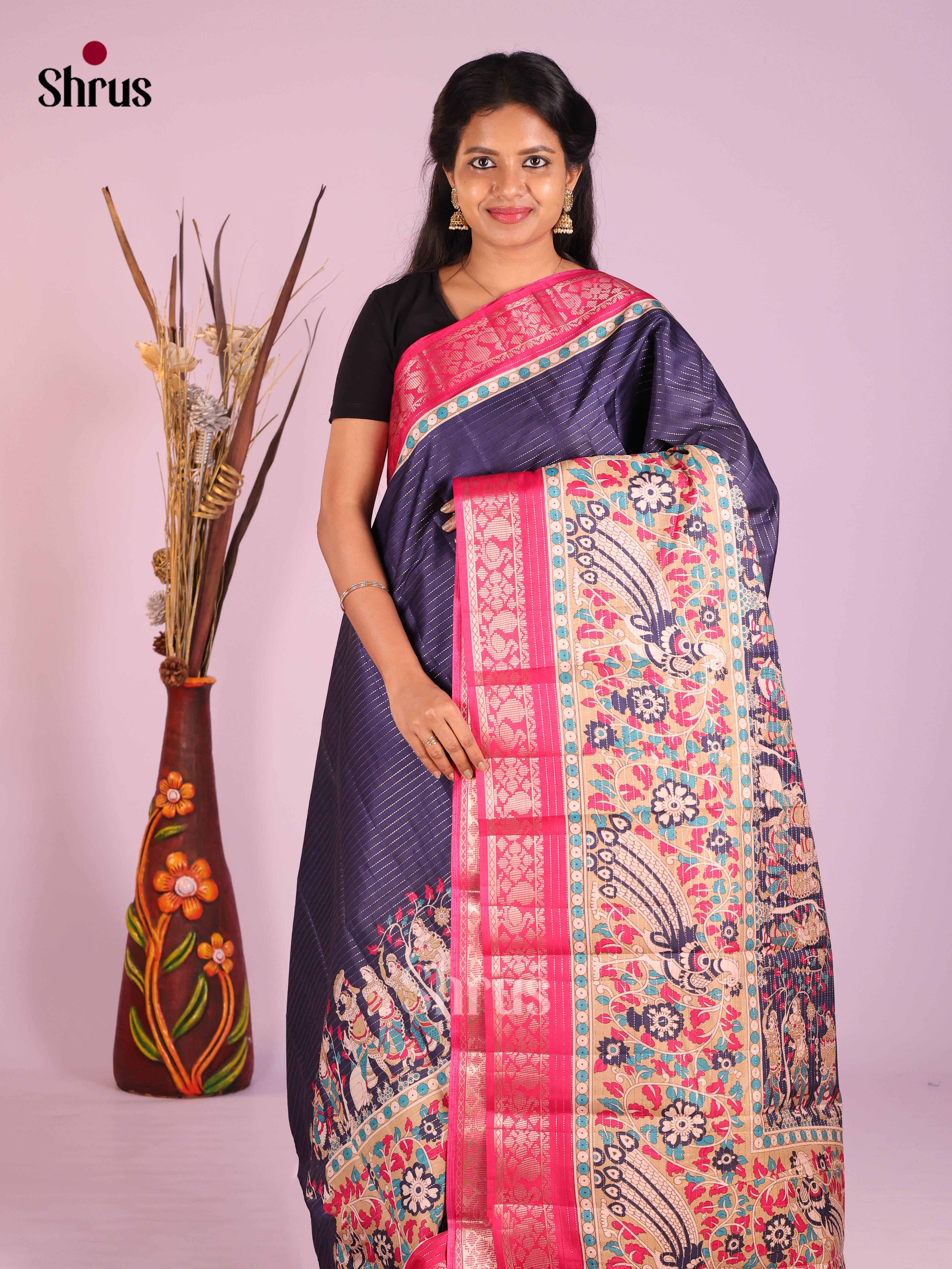 DHS30190 - Semi Tussar Saree