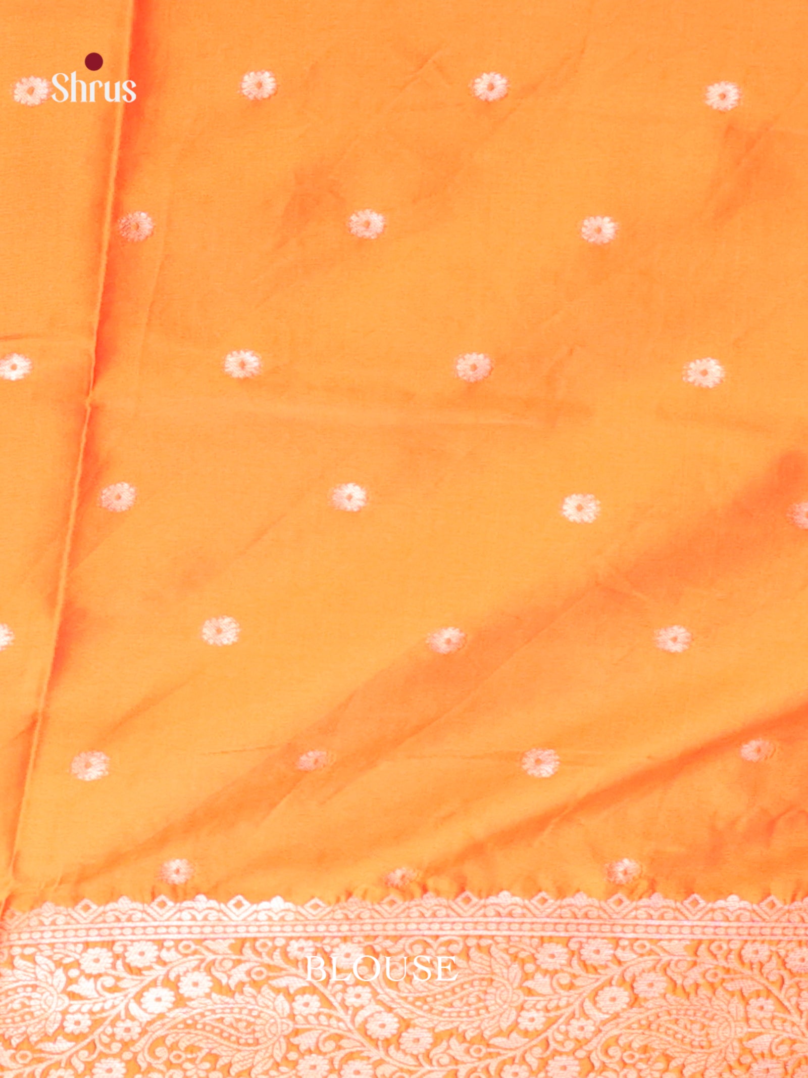 Orange - Semi Softsilk Saree