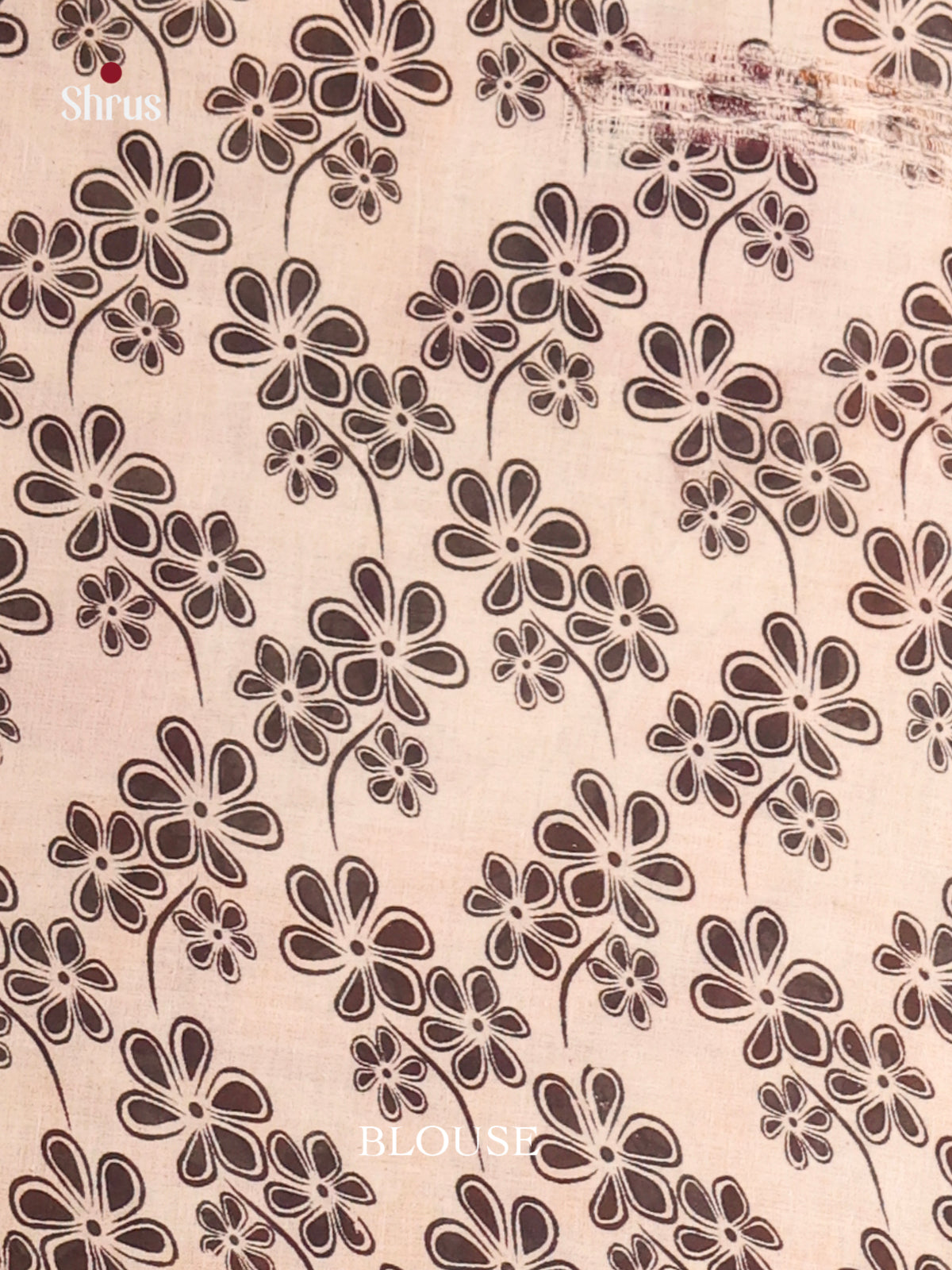 Cream & Orange - kalamkari-cotton Saree