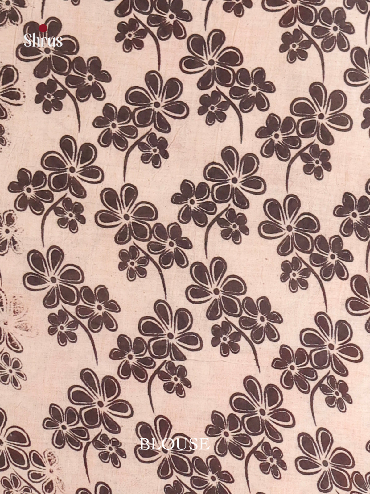 Orange & Cream - kalamkari-cotton Saree