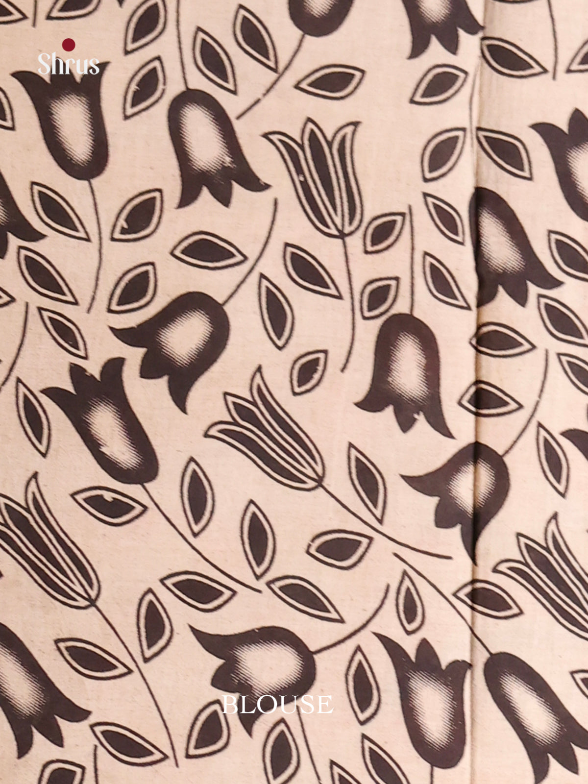 Orange & Cream- kalamkari-cotton Saree