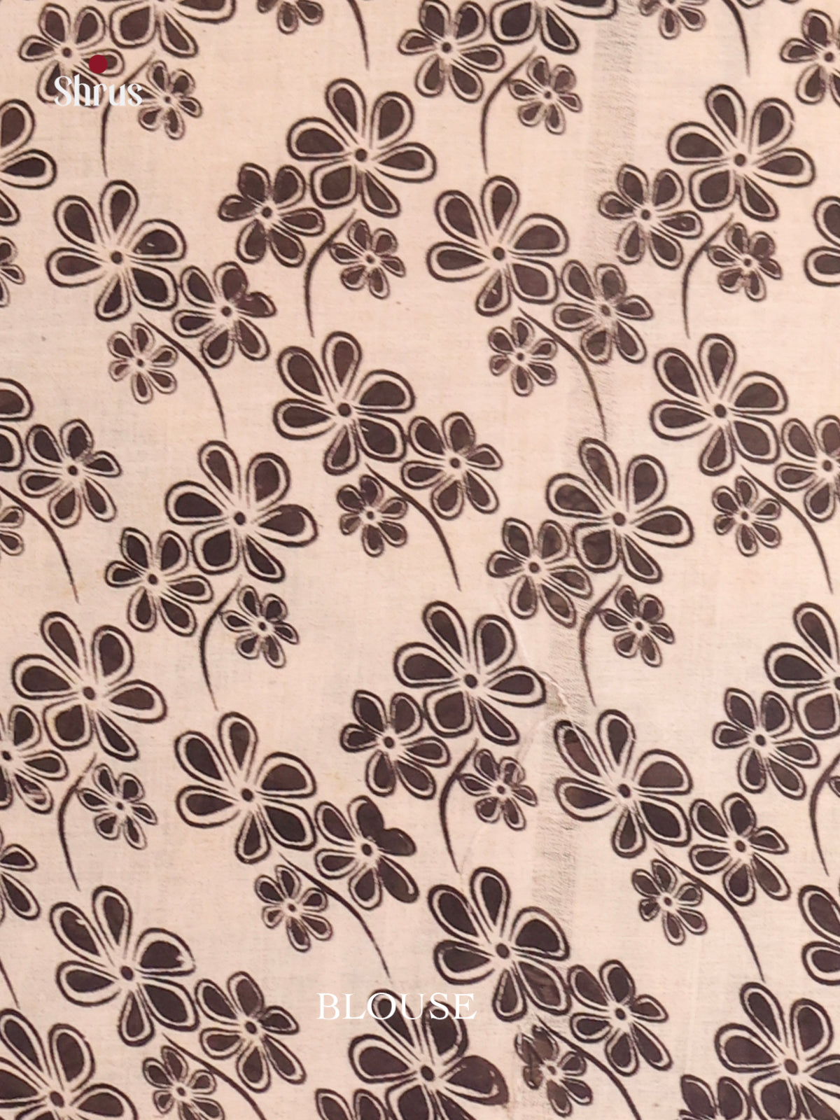 Cream & Black - kalamkari-cotton Saree