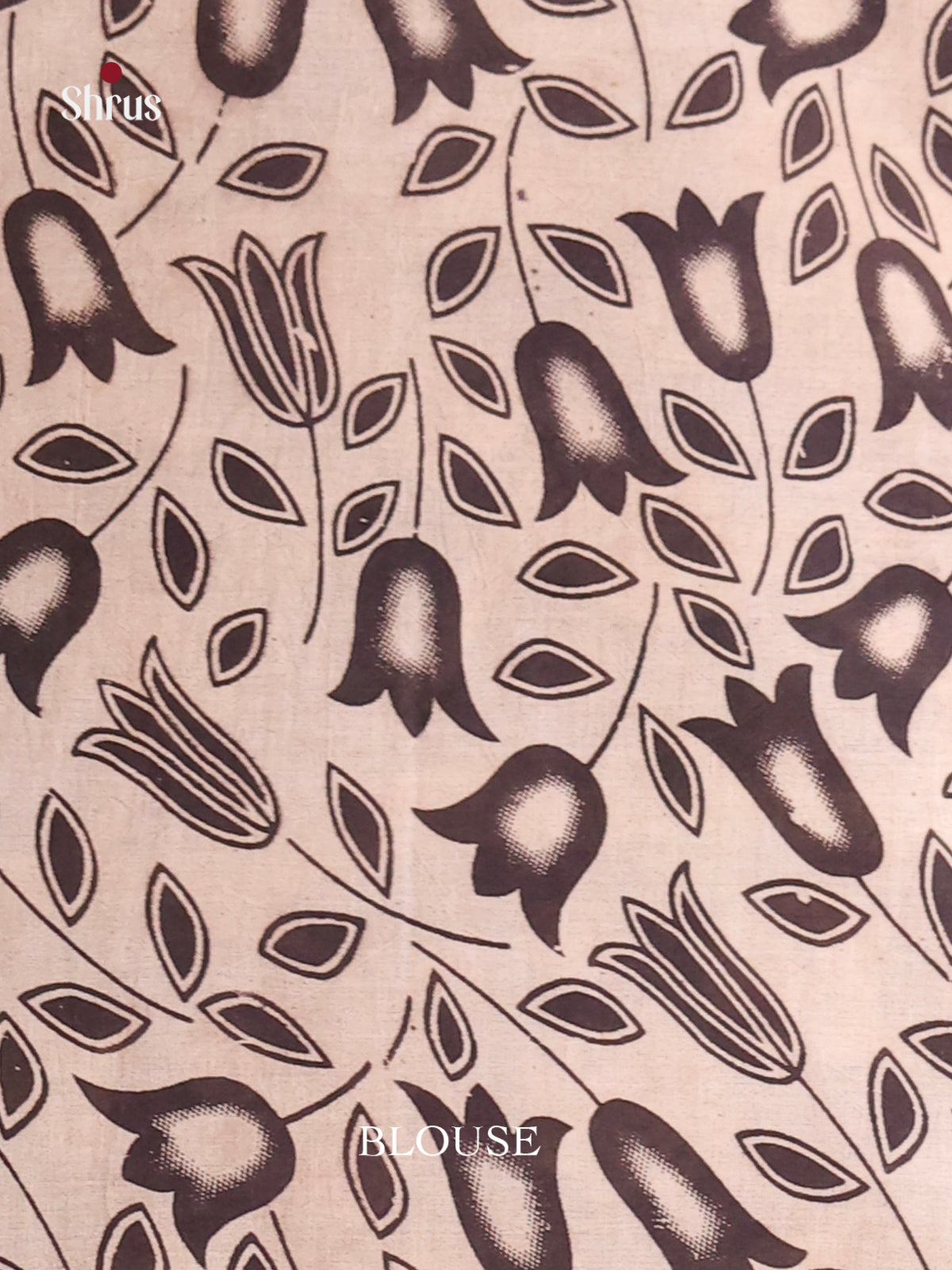 Violet & Cream - kalamkari-cotton Saree