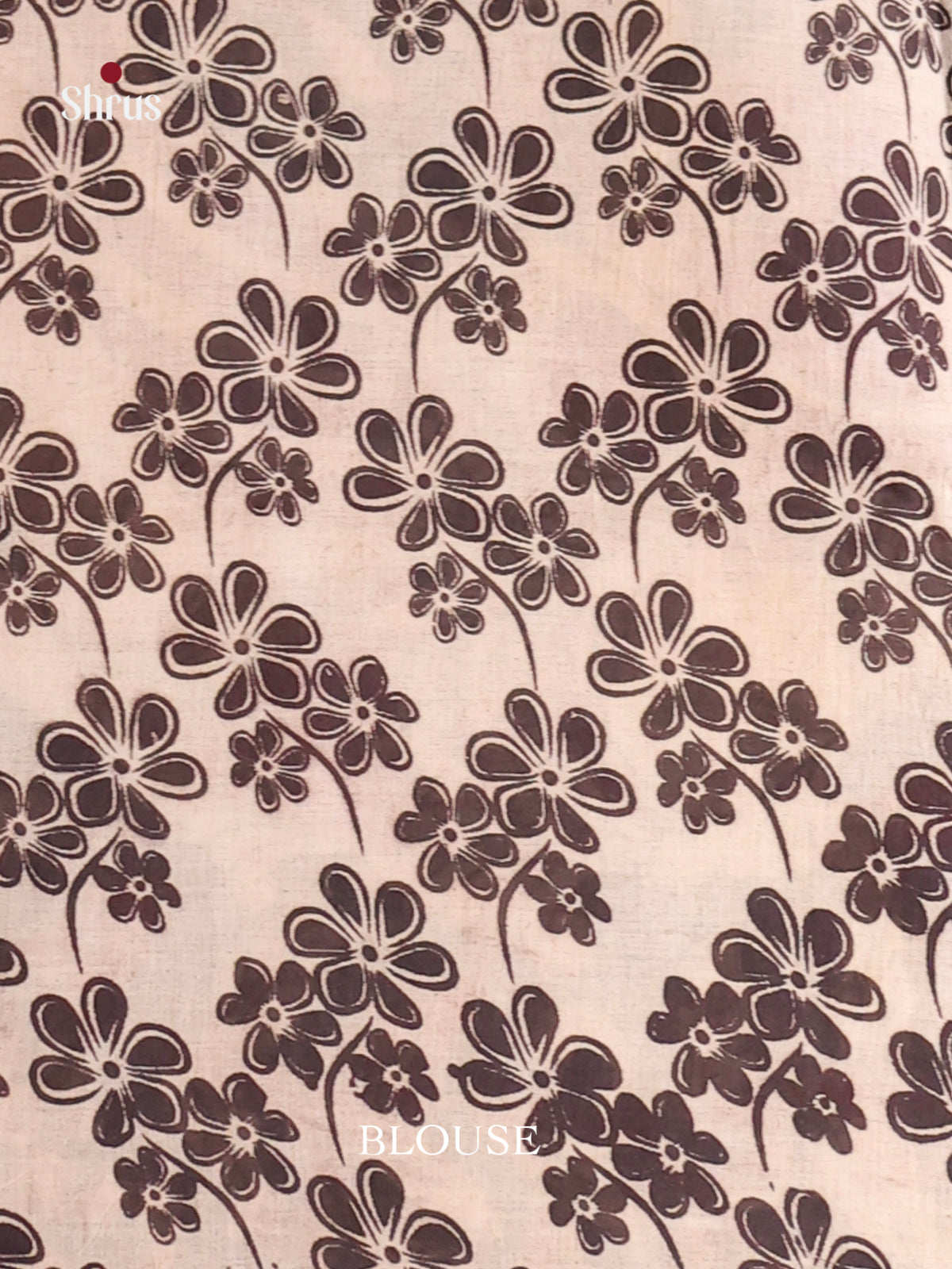 Blue & Cream - kalamkari-cotton Saree