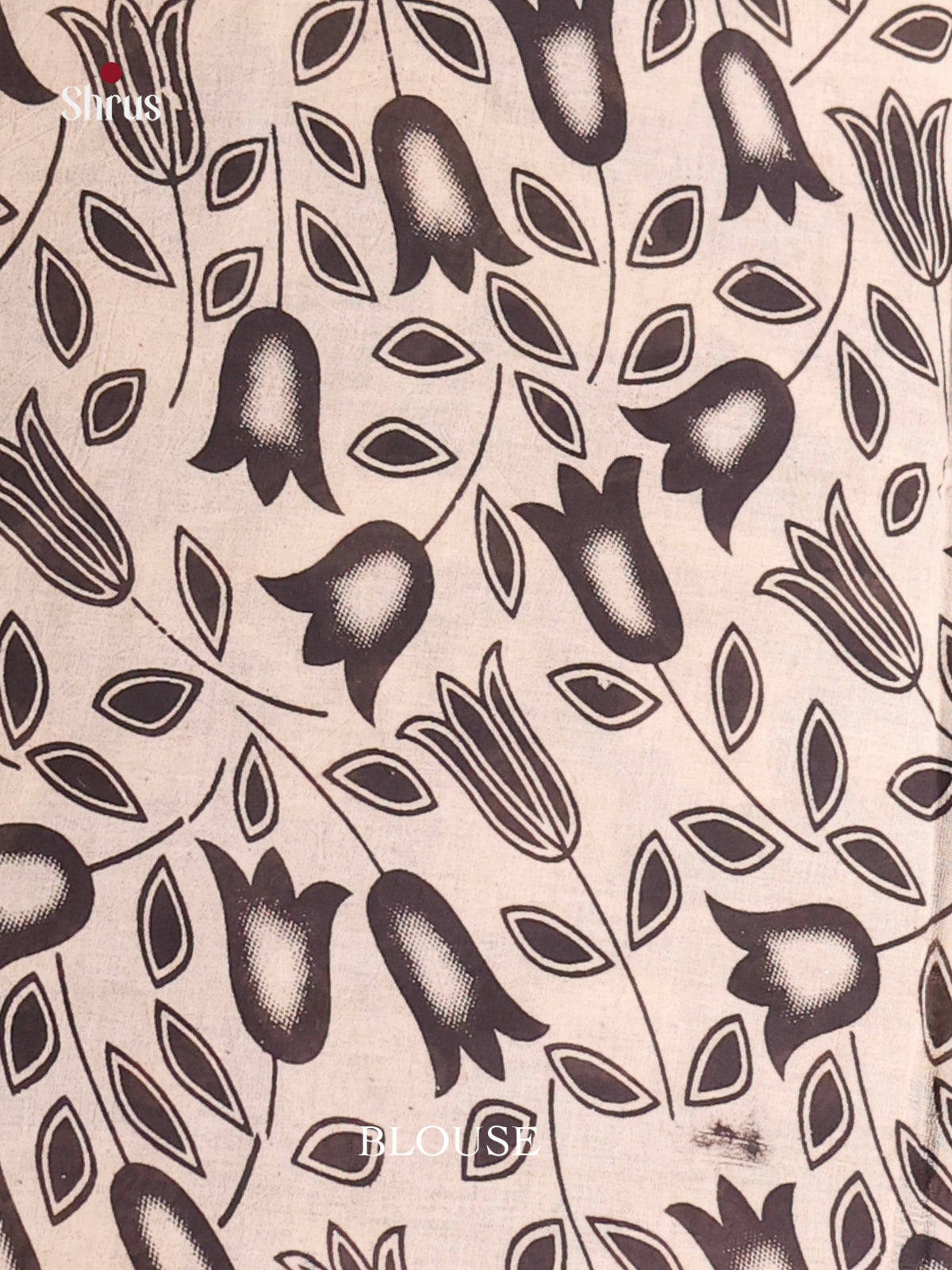 Blue & Cream - kalamkari-cotton Saree